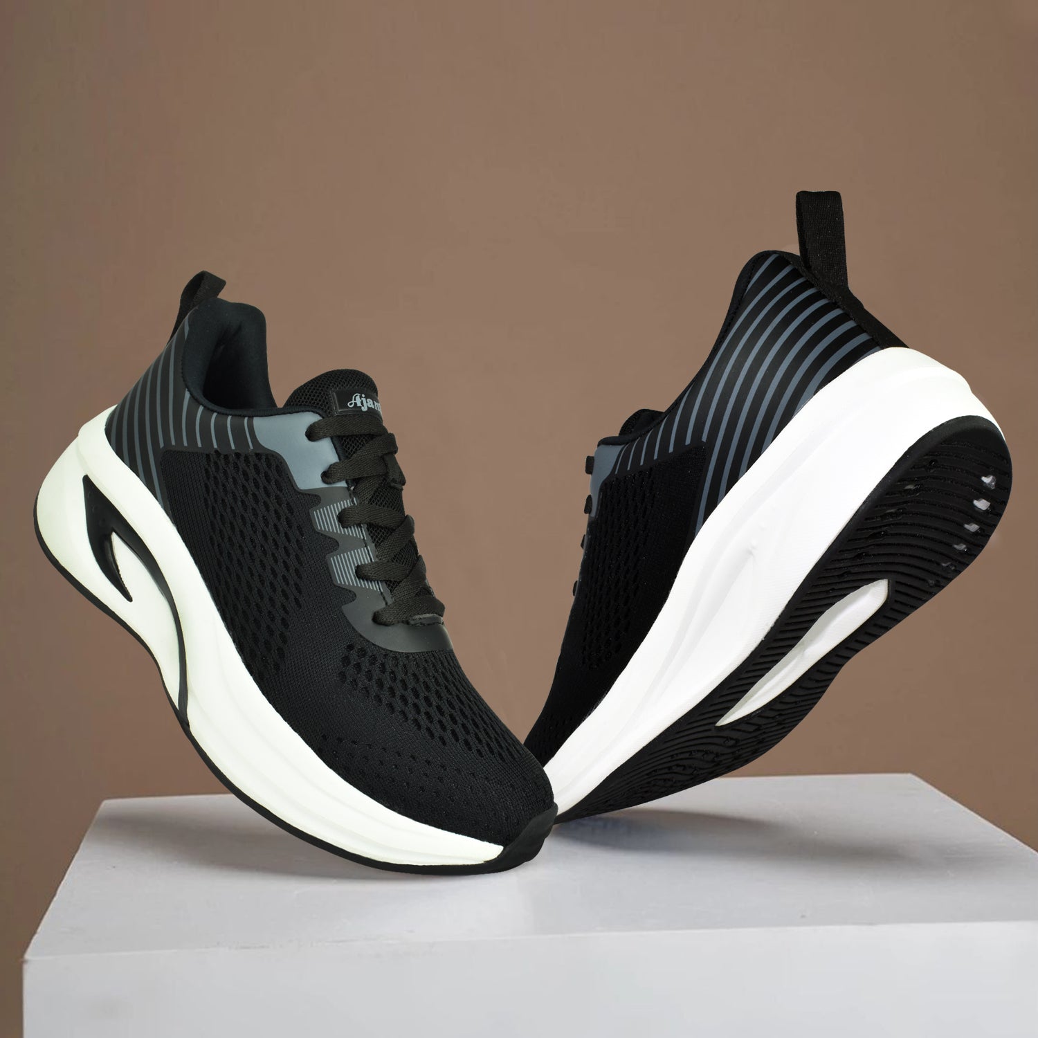 AJANTA Urban Glide Breathable Men’s Athletic Shoes with Slip-Resistant Sole and Modern Design for Outdoor & Gym Use EG1049