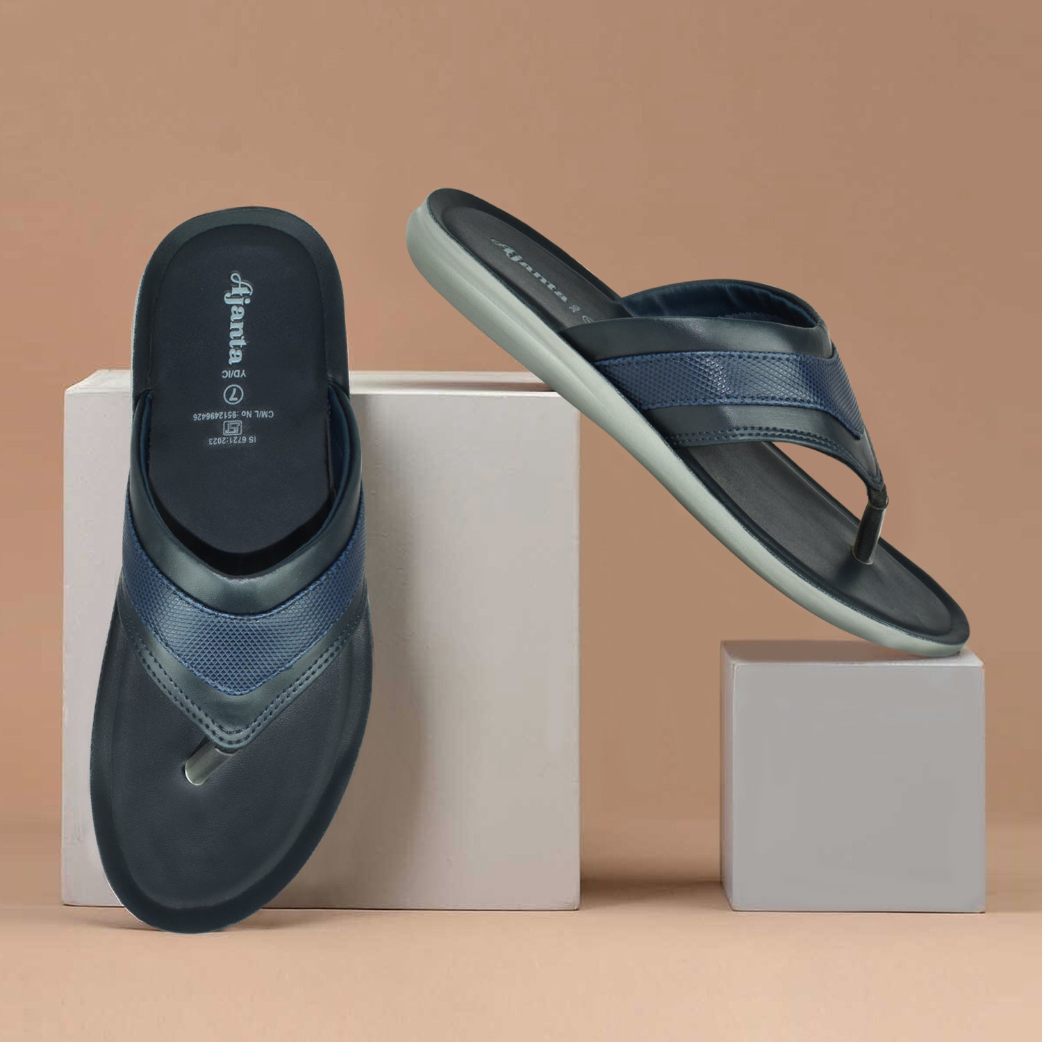 AJANTA Men Slipper| Casual Floaters |Home Use |Daliy-Wear|Anti Slip Outdoor Slipper For Men's And Boy's EG3016