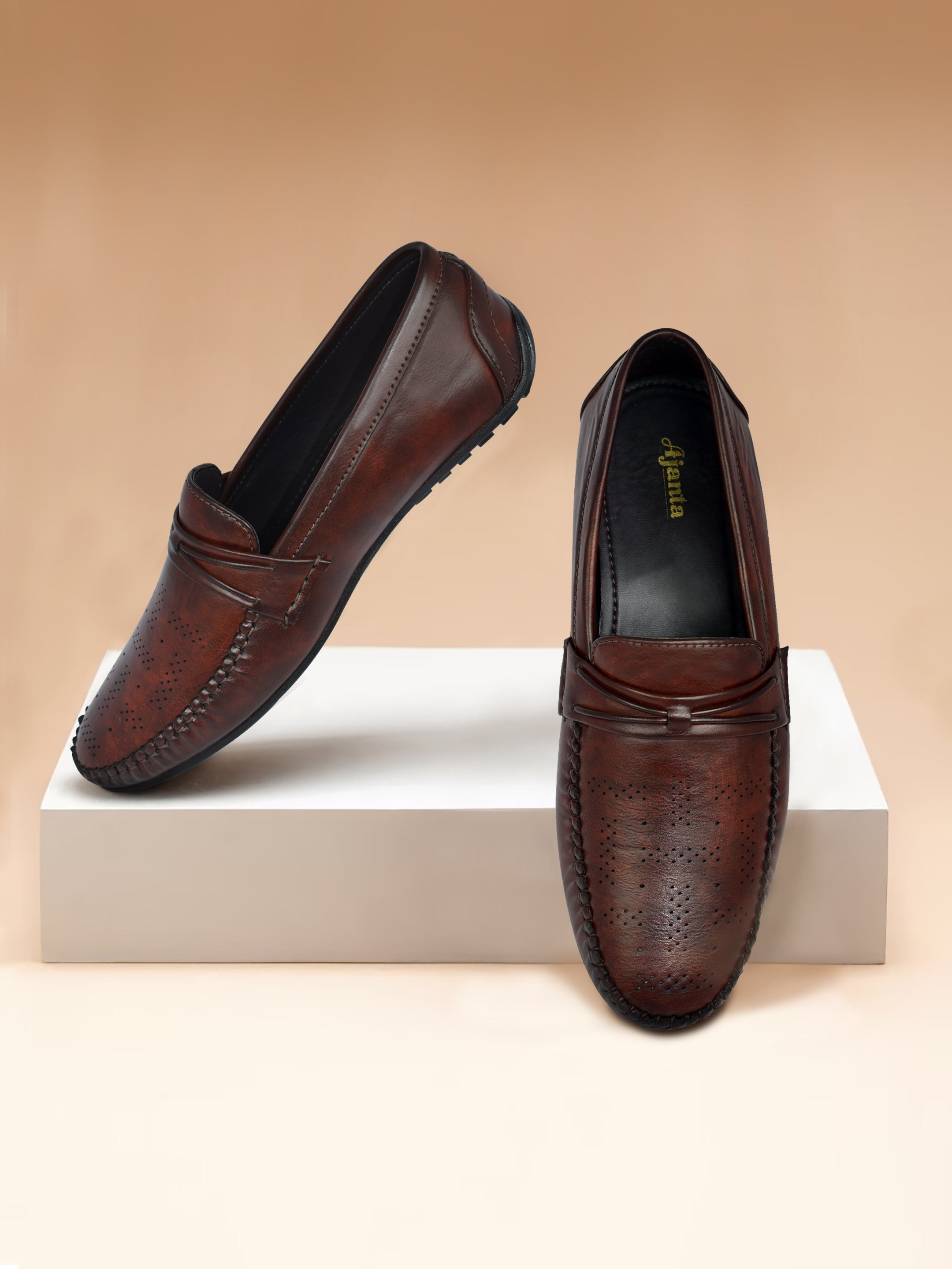 Ajanta Men loafers / Men’s Classic Formal Loafers / Anti-Skid Sole & Stylish Fit EG4001