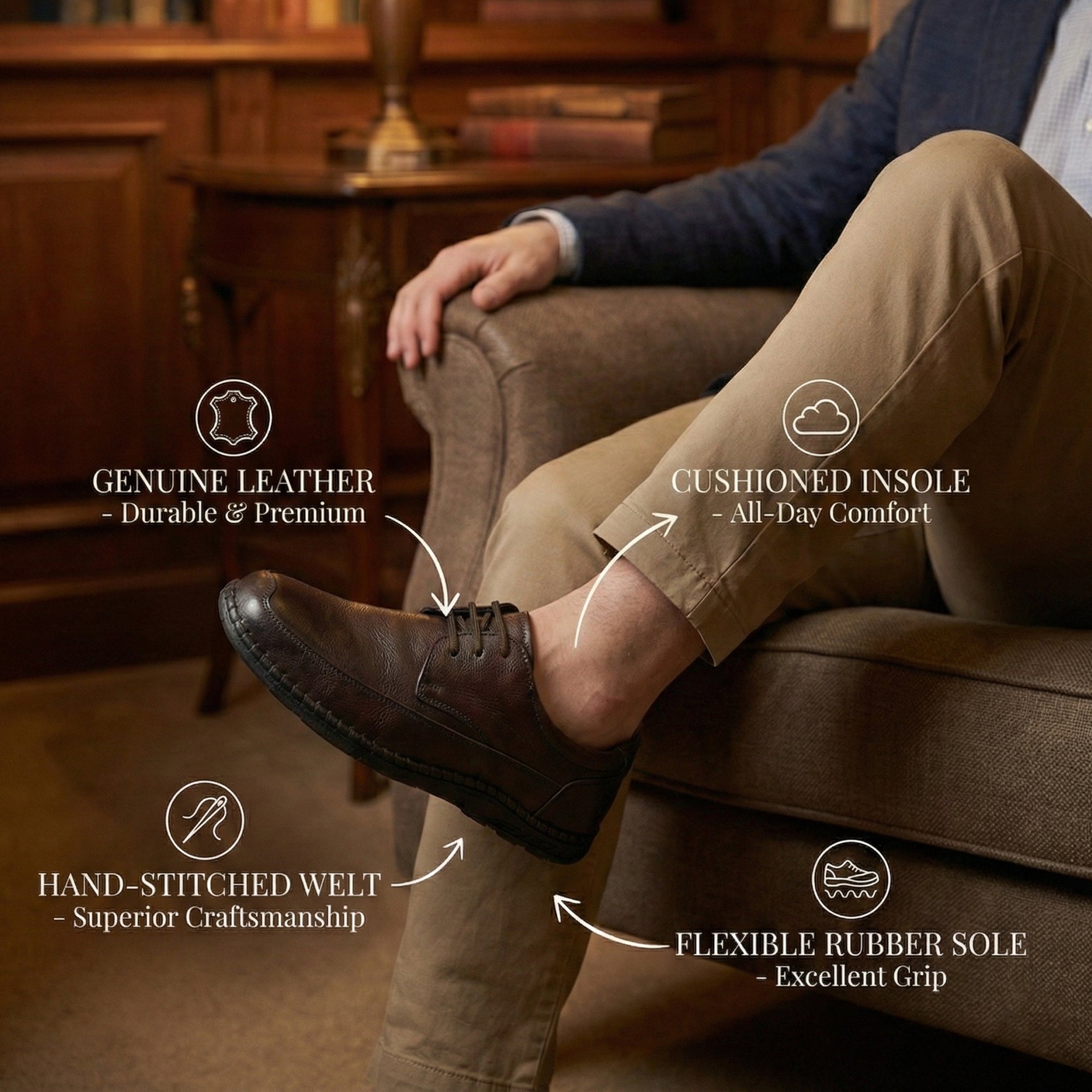 Imperio by Ajanta Men’s Lace-Up Formal Shoes