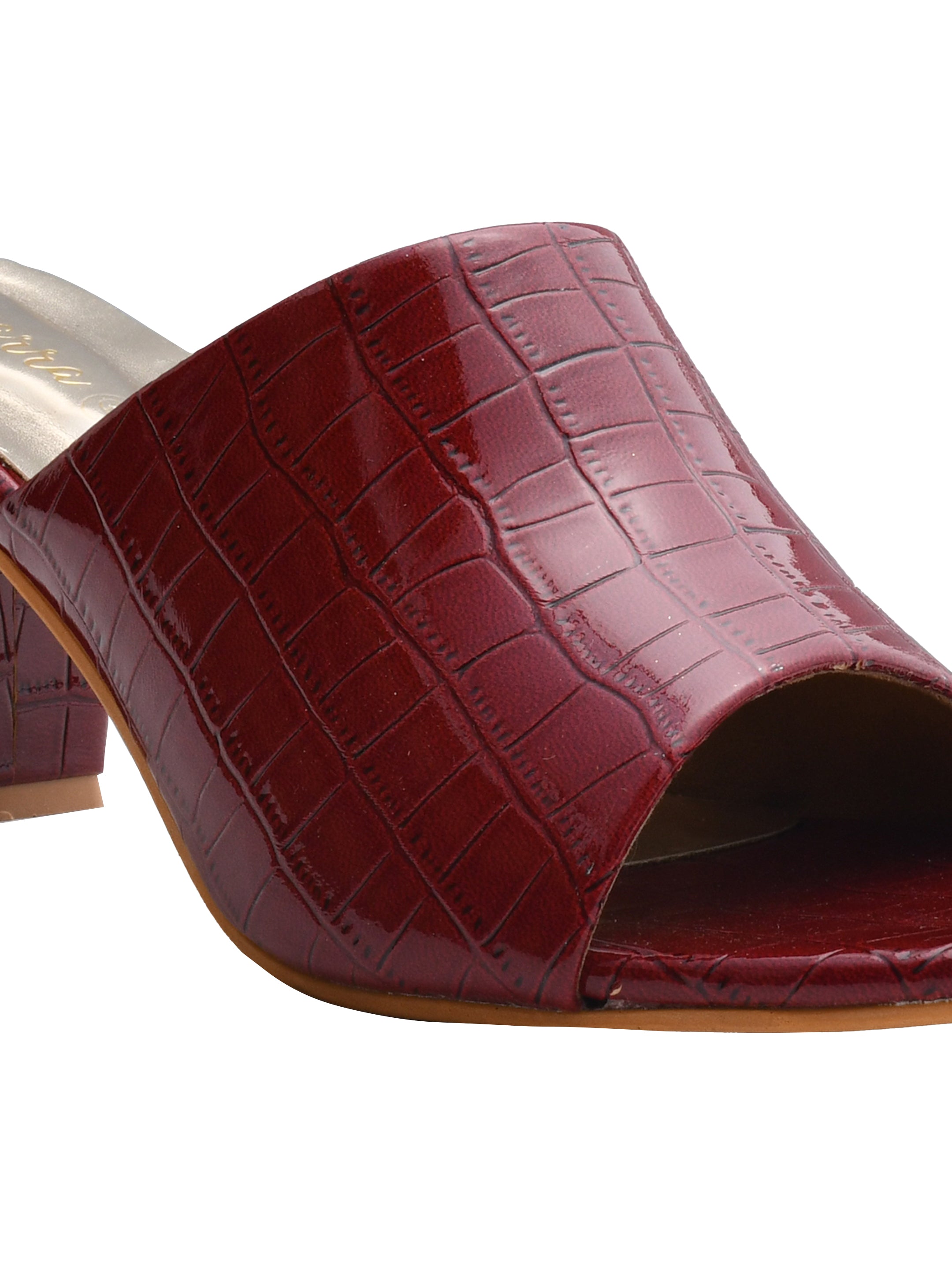 Ajanta Women Heel Sandal / Wedge Heels with Stylish Comfort / Stylish Slip-On with Square Block Heel EL3002
