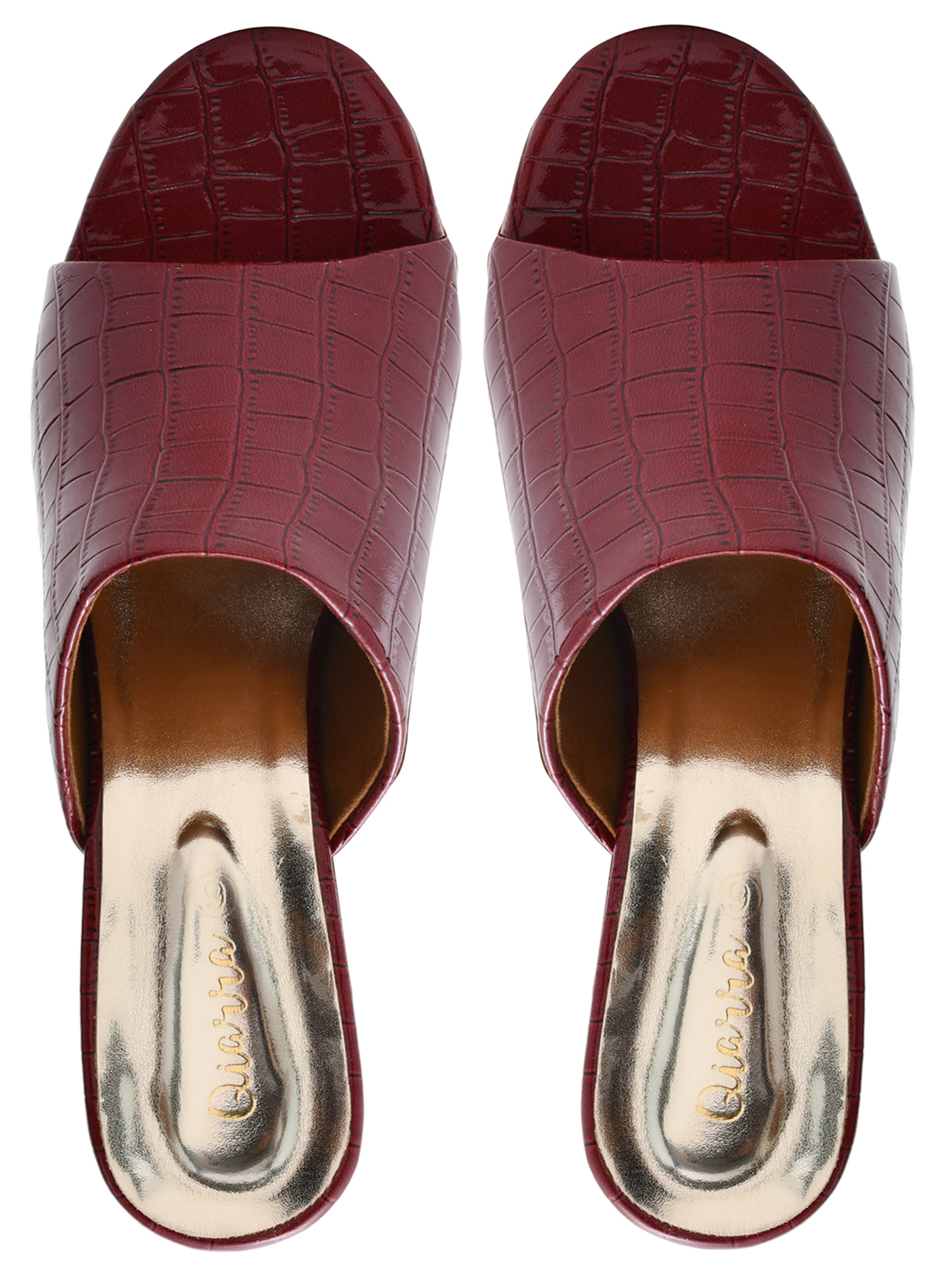 Ajanta Women Heel Sandal / Wedge Heels with Stylish Comfort / Stylish Slip-On with Square Block Heel EL3002