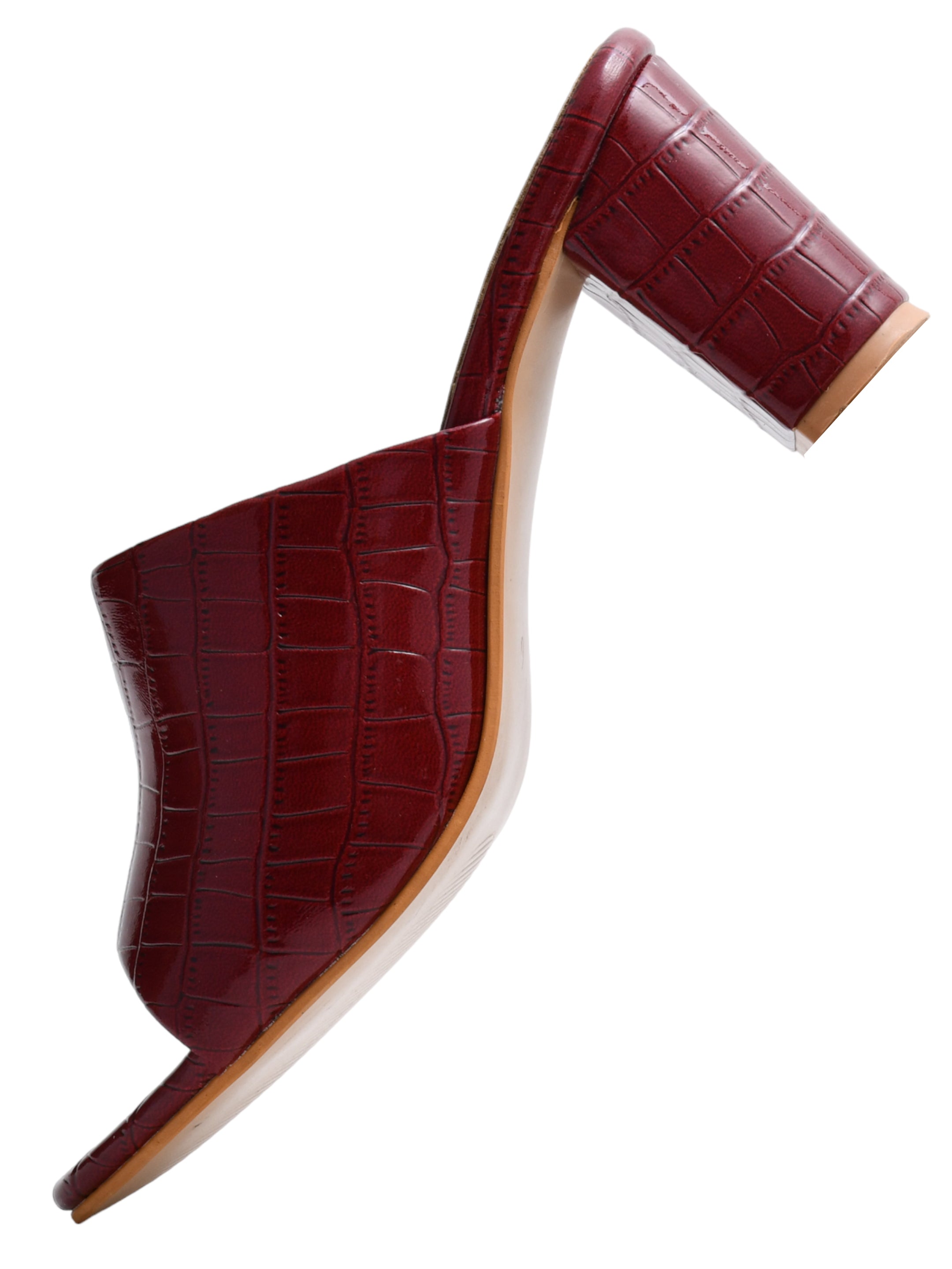 Ajanta Women Heel Sandal / Wedge Heels with Stylish Comfort / Stylish Slip-On with Square Block Heel EL3002