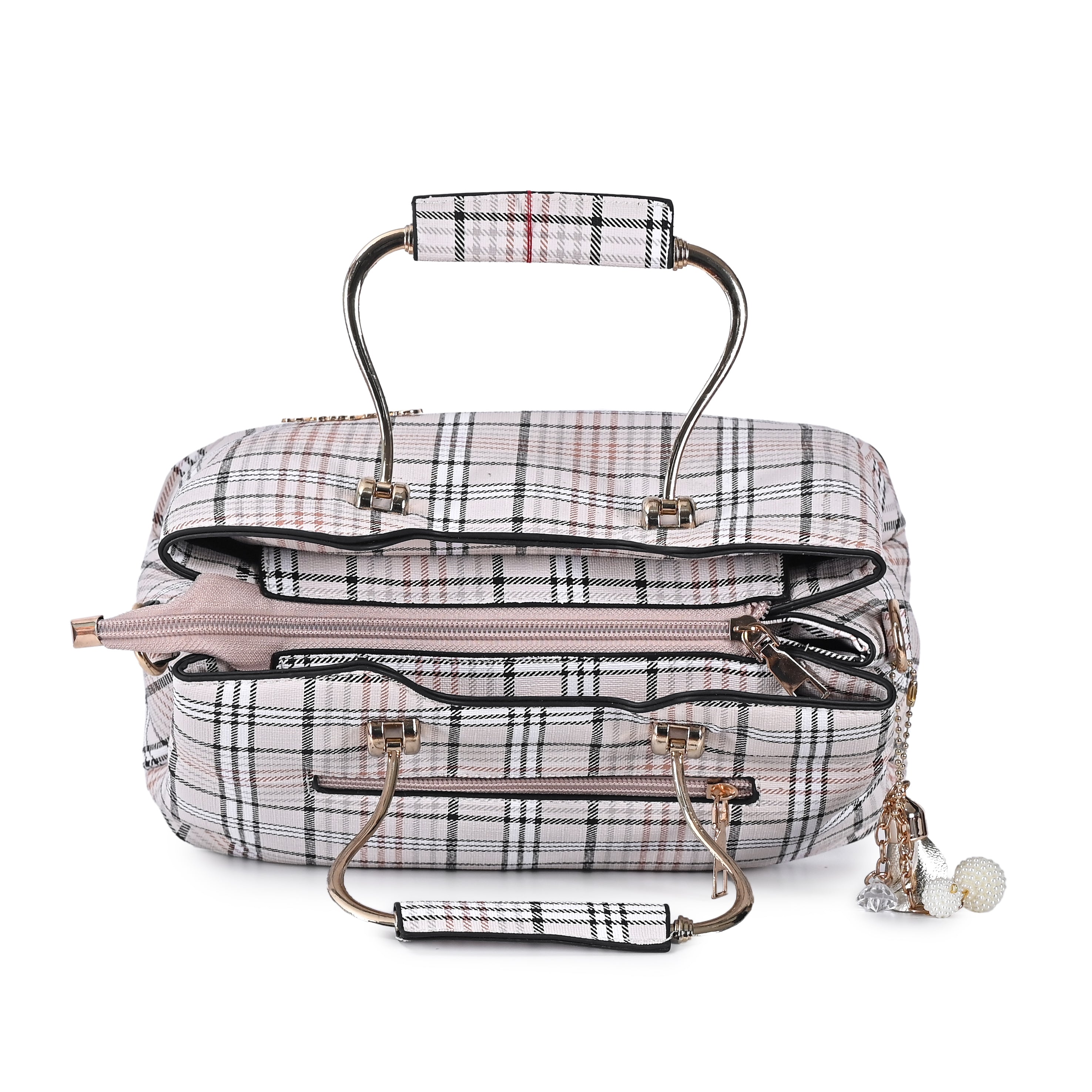 QIARRA by Ajanta Women’s Trendy Checkered Everyday Handbag