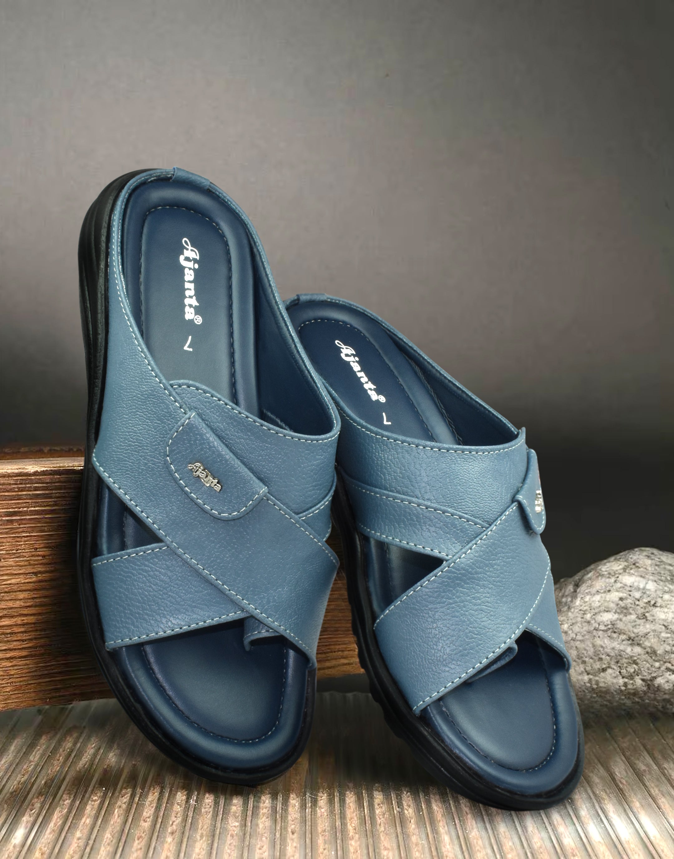 Ajanta Sandals for Men Comfortable Sole & Durable Sandal /Men’s Casual Slip-On Sandals / Outdoor Sandals  EG0849