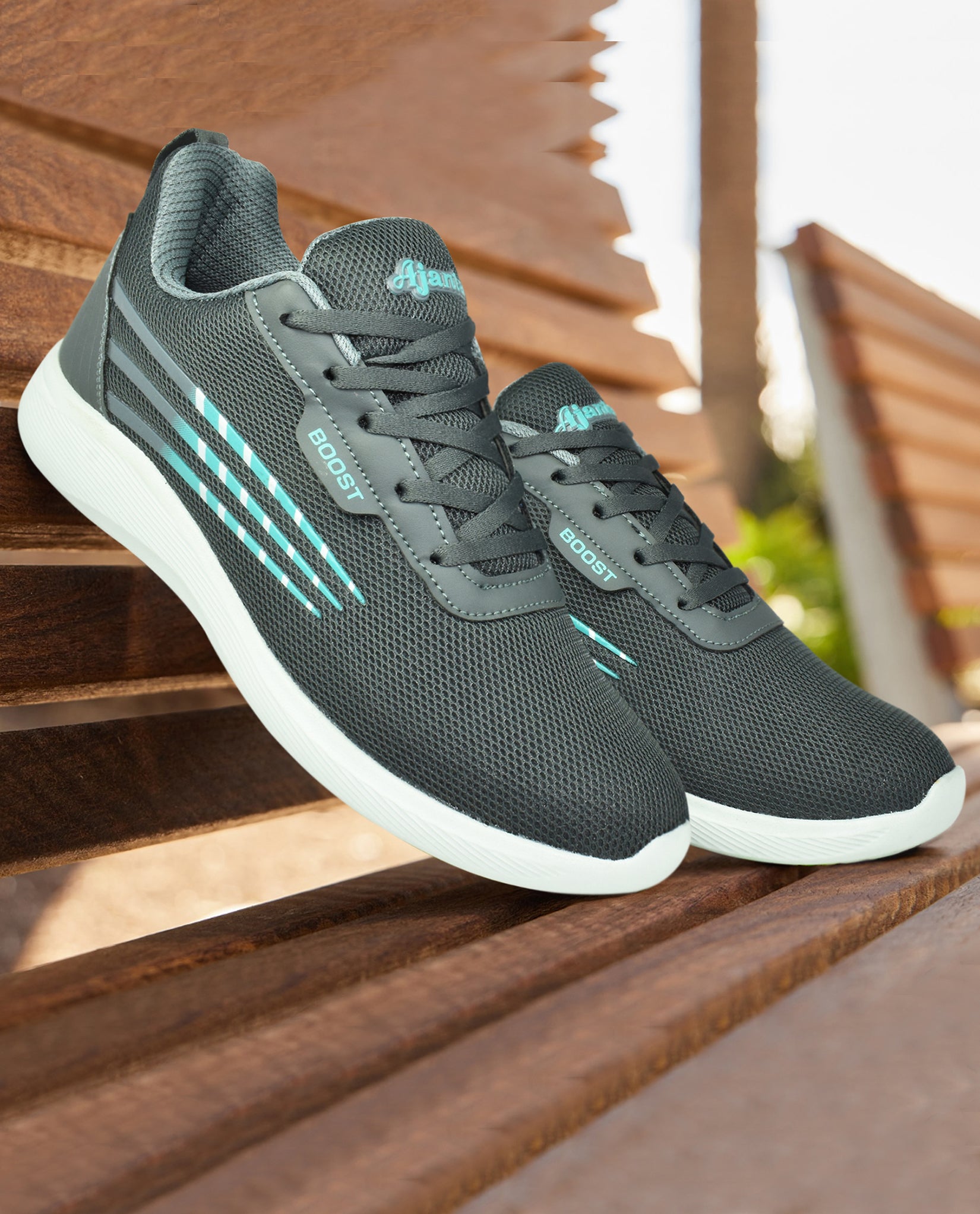 Ajanta Grey Men's Lightweight & Comfortable Walking Shoes with Anti-Skid EVA Sole  EG1019