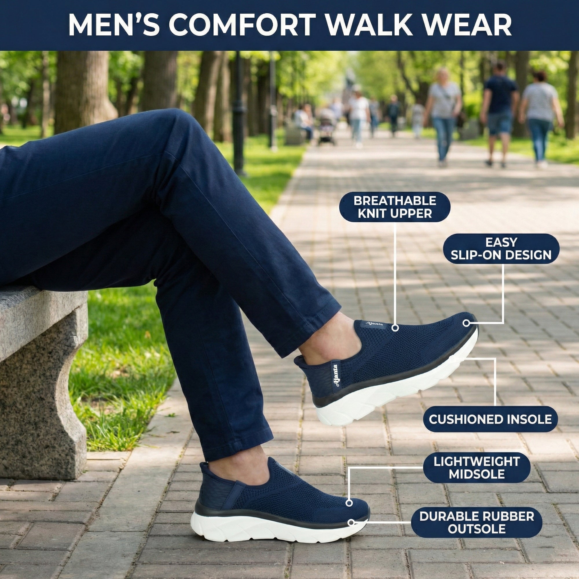 Ajanta Men’s Slip-On Shoes