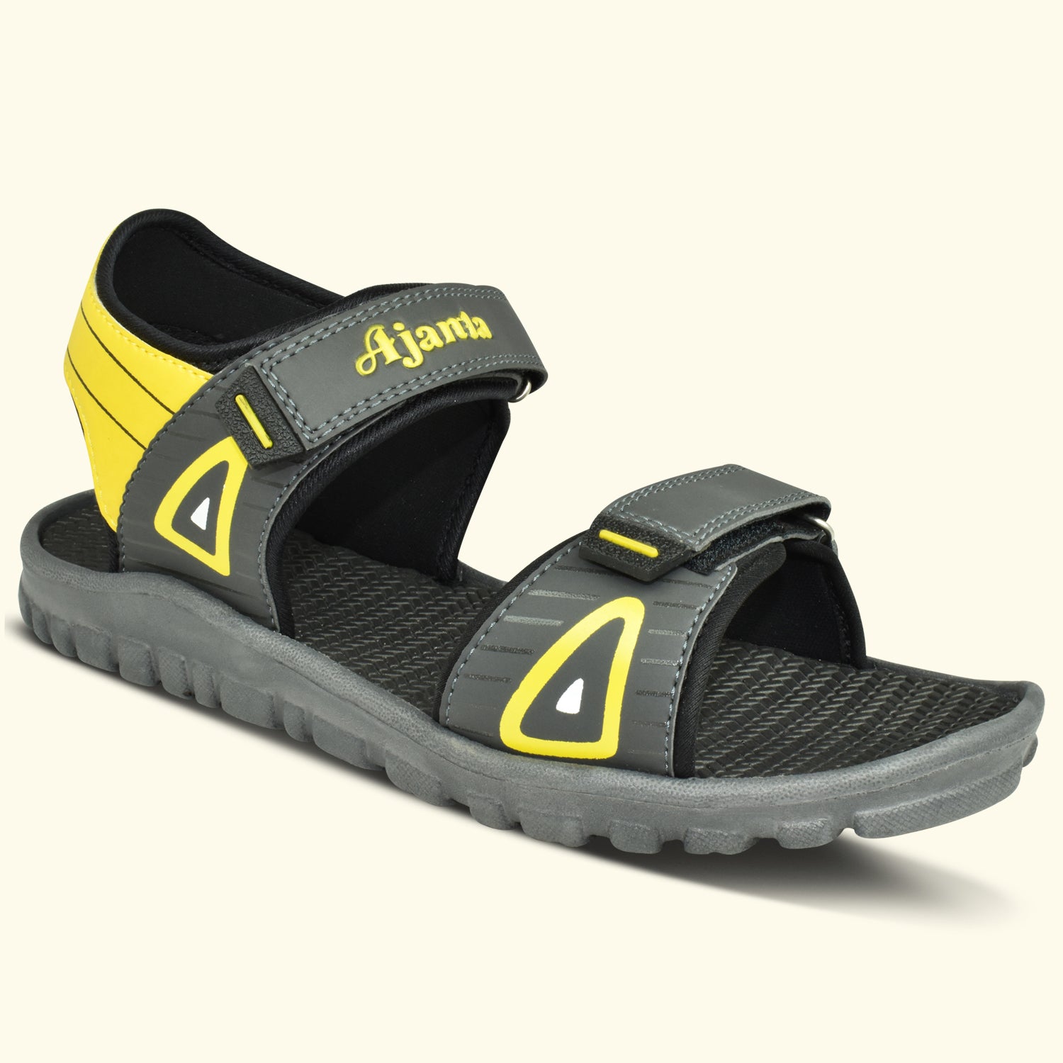 Ajanta Men’s Grey Slip-On Sandals