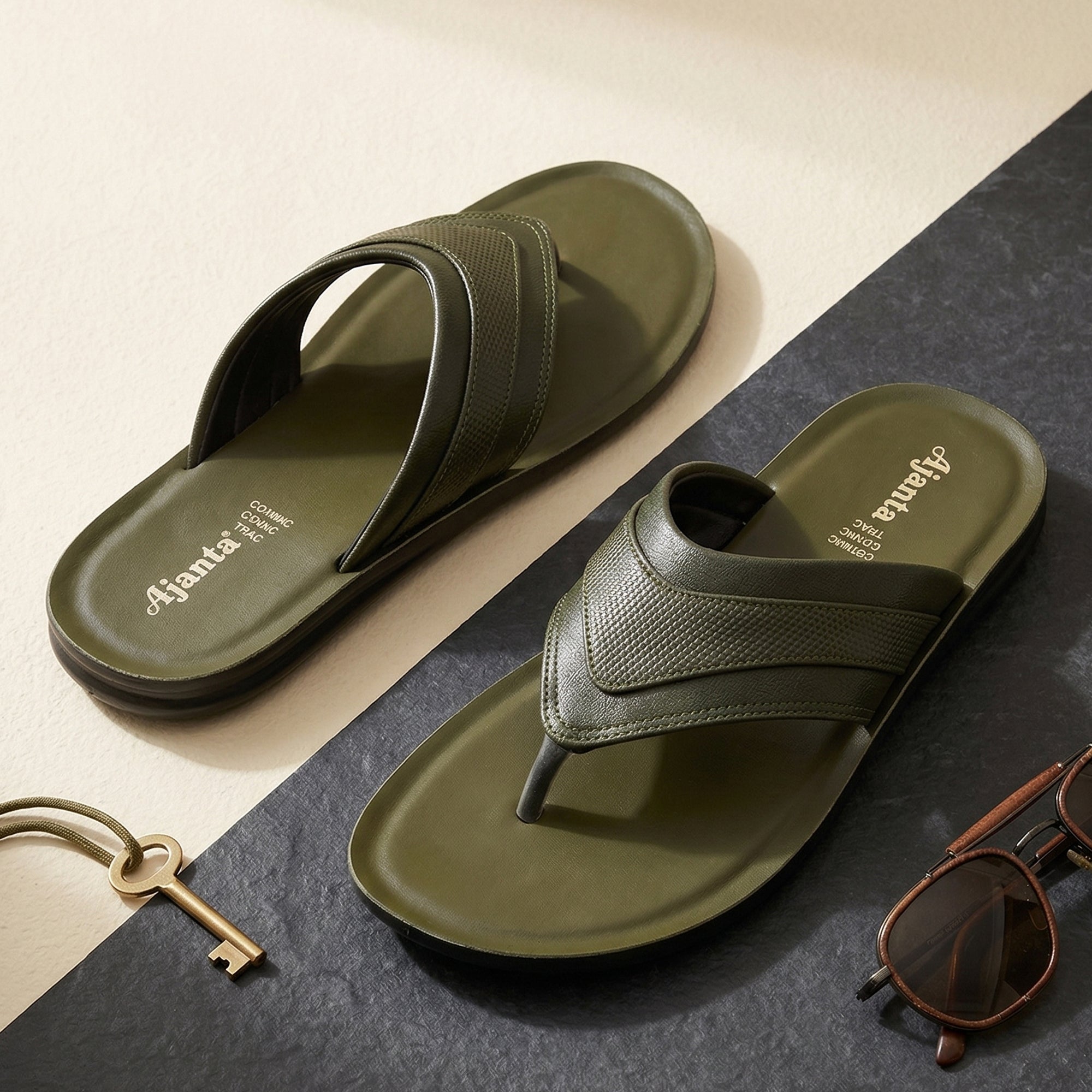Ajanta Men’s Flip-Flop Slipper Sandal for Daily Wear & Home Use