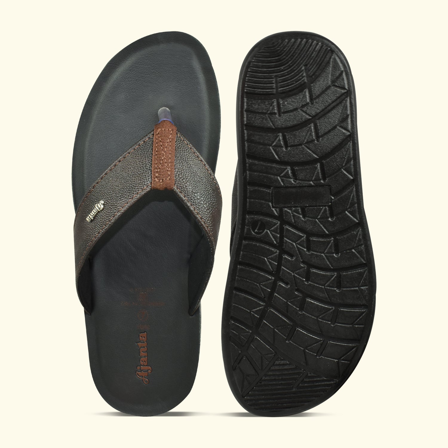 Ajanta Classic Slippers for Men | Stylish, Comfortable,Anti Skid, Soft Daily Use Chappal EG3020