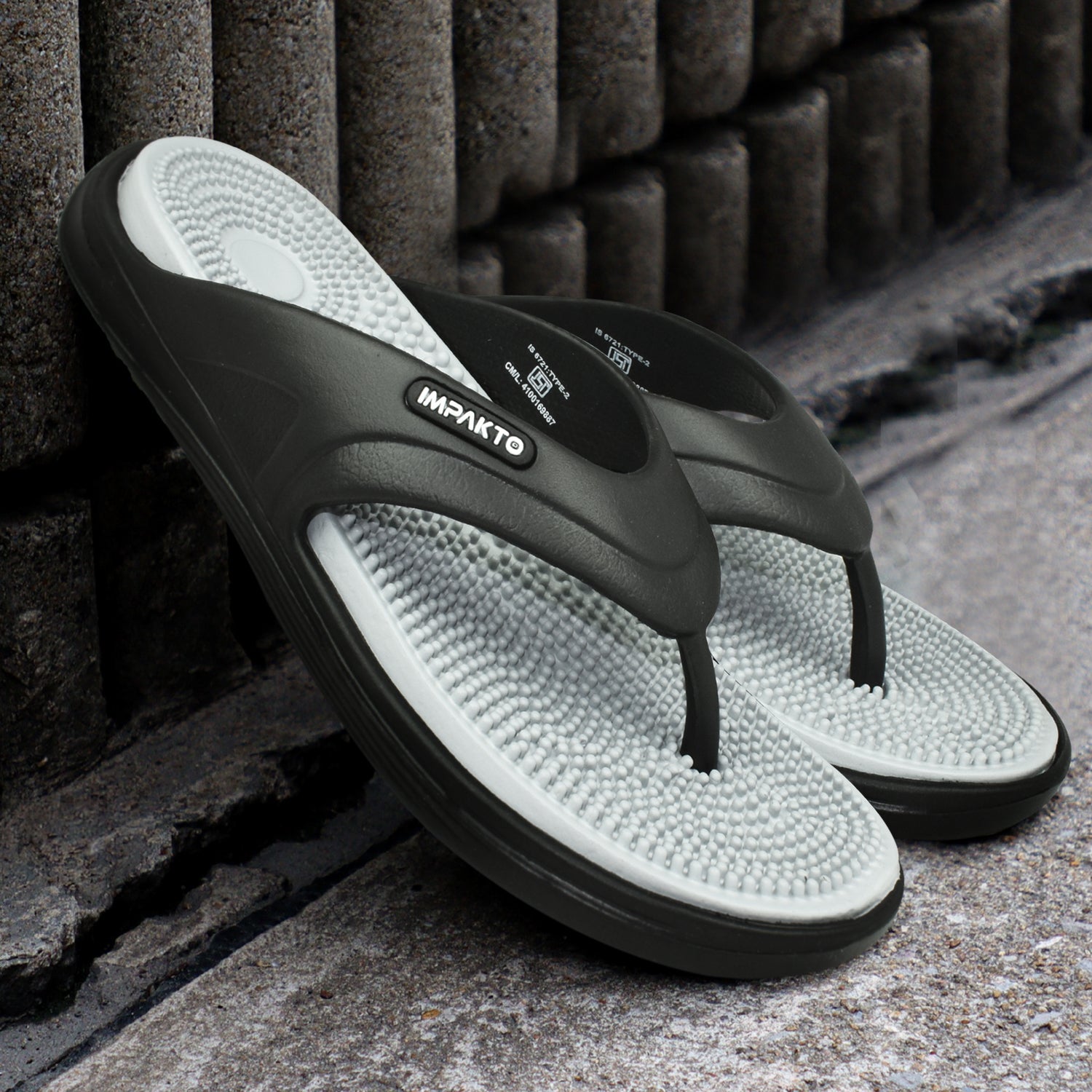 Impakto by Ajanta Classic Slippers for Men | Stylish, Comfortable & Lightweight Flip Flops for Men's