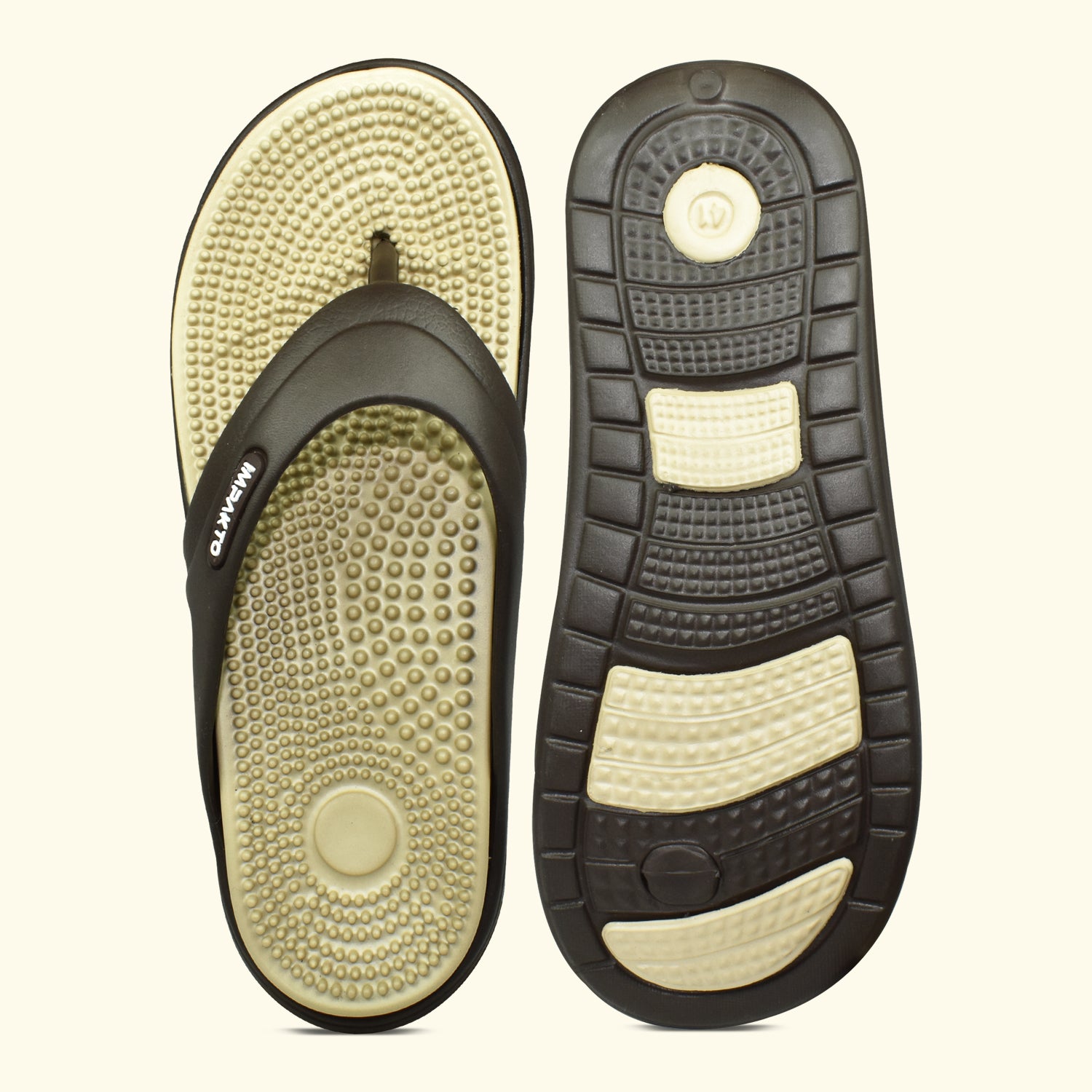 Impakto by Ajanta Classic Slippers for Men | Stylish, Comfortable & Lightweight Flip Flops for Men's | Flexible & Durable