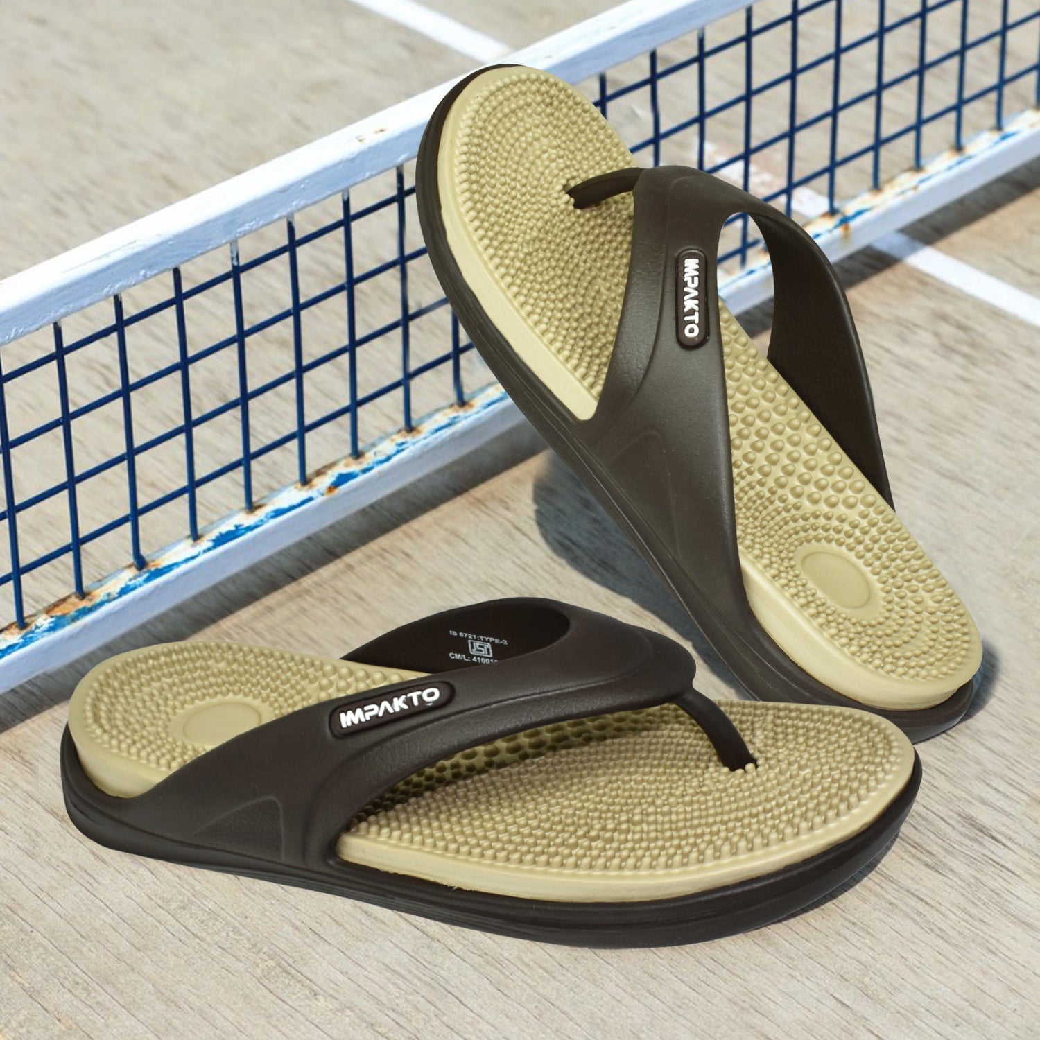 Impakto by Ajanta Classic Slippers for Men | Stylish, Comfortable & Lightweight Flip Flops for Men's | Flexible & Durable