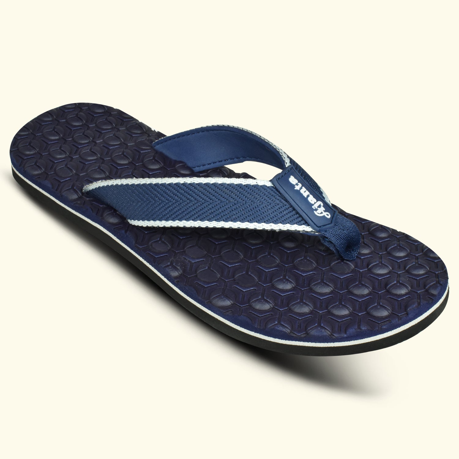 Ajanta Men's Blue Slip-On Outdoor Slippers | Lightweight EVA Sole | Durable Synthetic Upper | Comfortable Daily Wear | Slippers EG3037