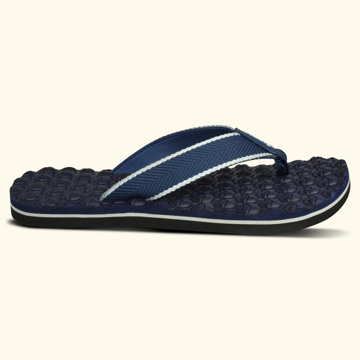 Ajanta Men's Blue Slip-On Outdoor Slippers | Lightweight EVA Sole | Durable Synthetic Upper | Comfortable Daily Wear | Slippers EG3037
