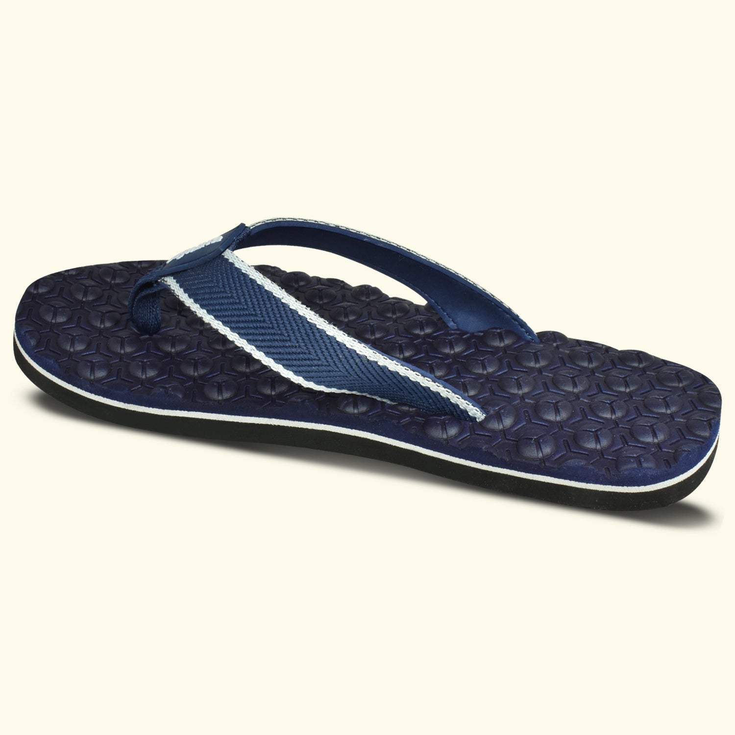 Ajanta Men's Blue Slip-On Outdoor Slippers | Lightweight EVA Sole | Durable Synthetic Upper | Comfortable Daily Wear | Slippers EG3037
