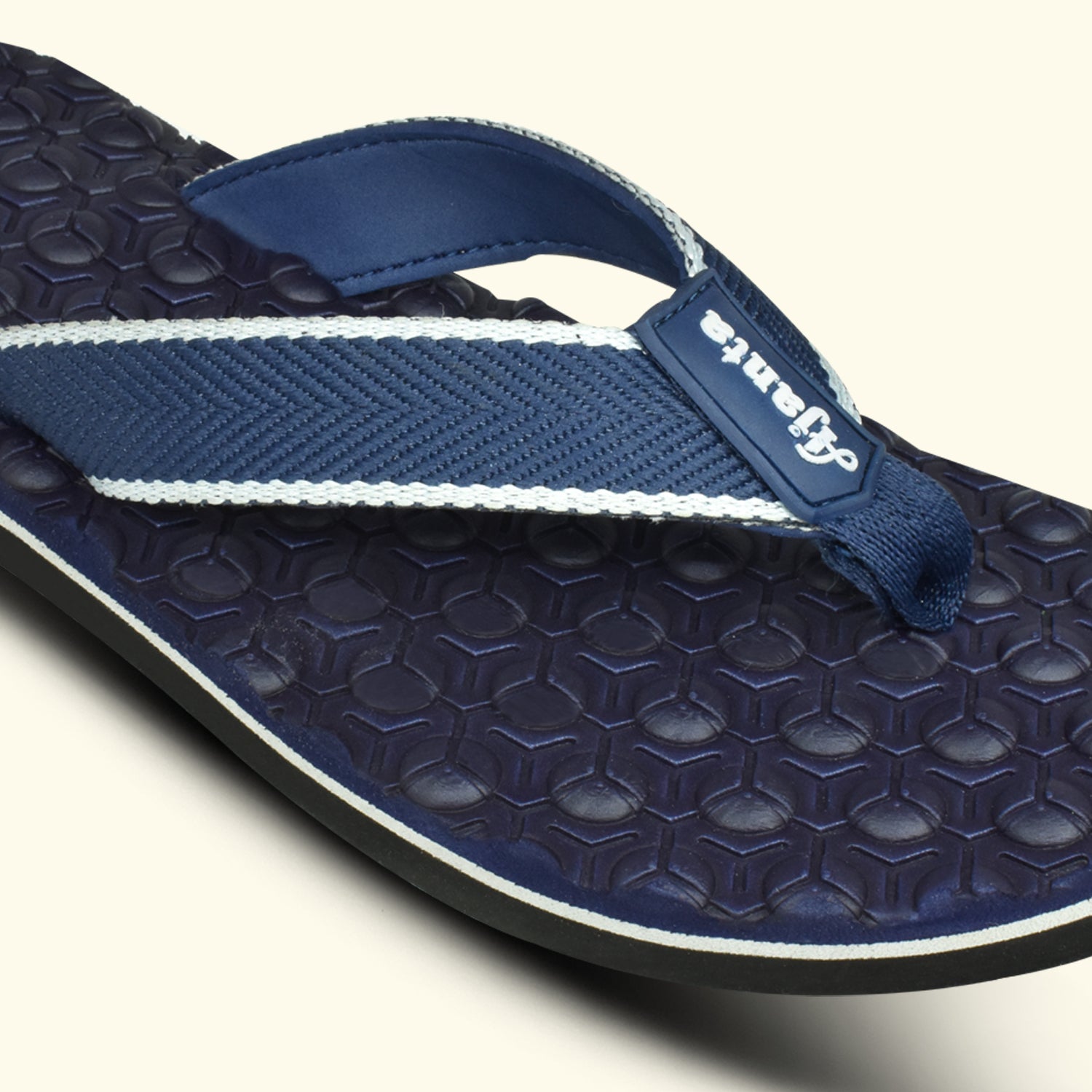 Ajanta Men's Blue Slip-On Outdoor Slippers | Lightweight EVA Sole | Durable Synthetic Upper | Comfortable Daily Wear | Slippers EG3037