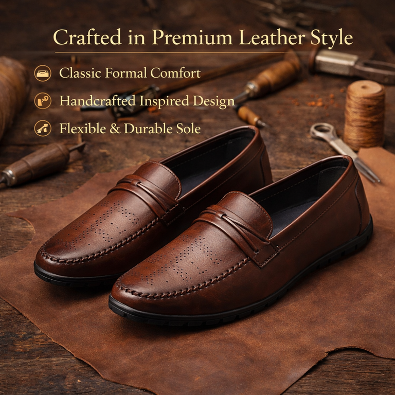 Ajanta Men's Classic Formal Loafers