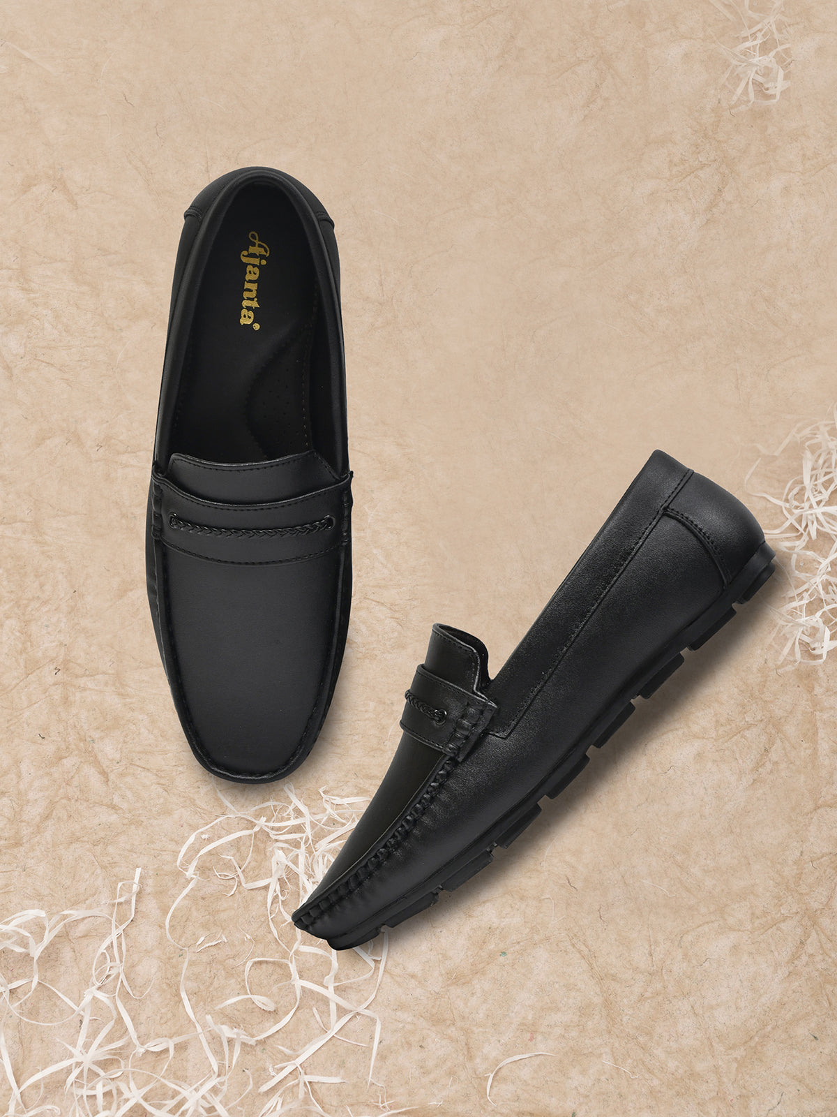 Ajanta Men Loafers / Formal Loafers for Men / Classic Formal Design with Anti-Skid Grip EG4002