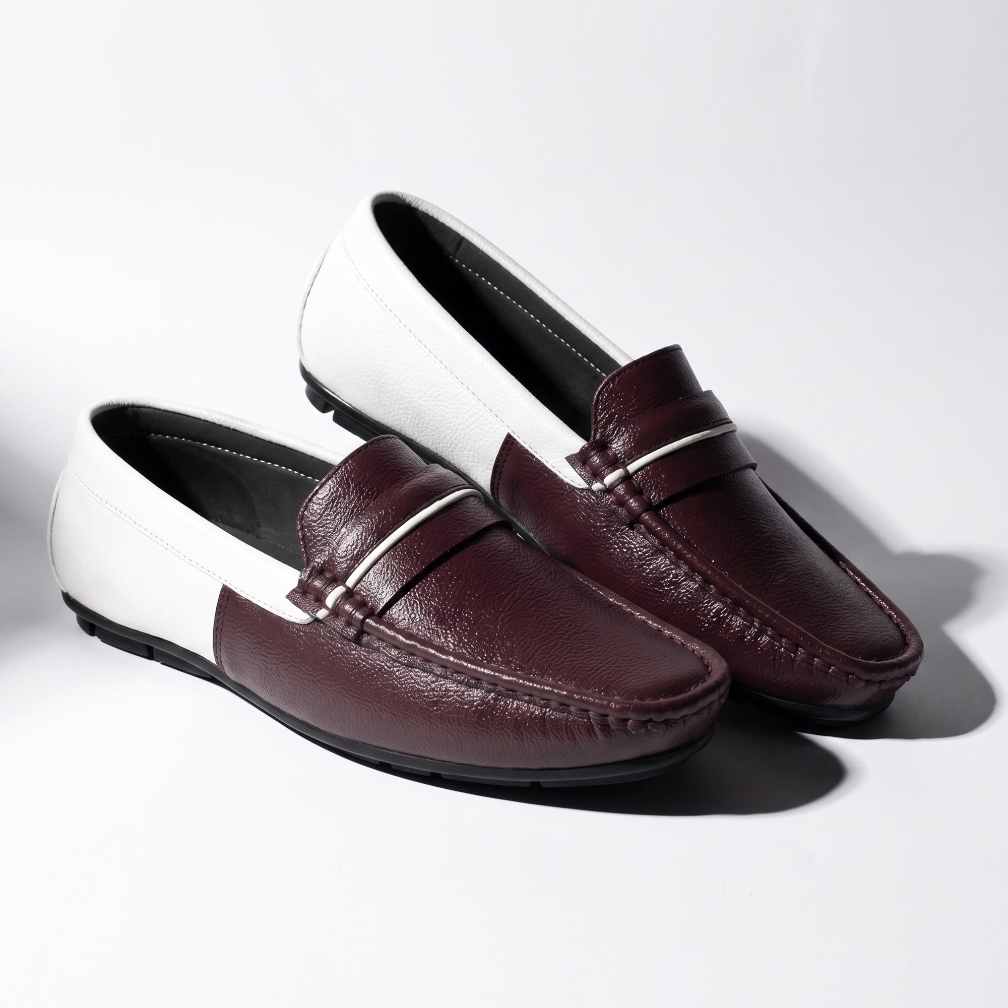 AJANTA Men Stylish Loafers | Synthetic Leather Casual Slip-On Shoes for Daily Wear