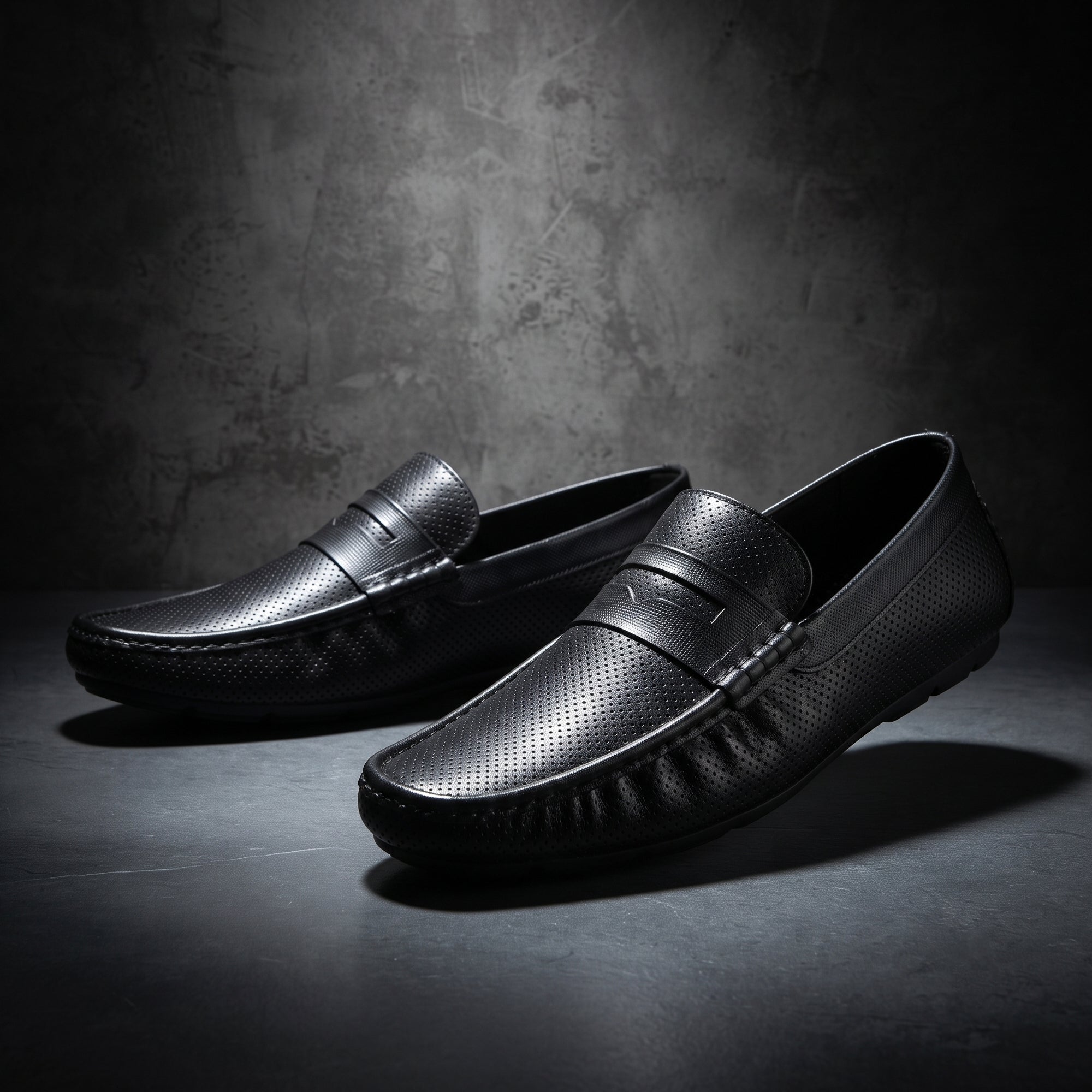 AJANTA Waterproof Slip-On PVC Loafers Shoes for Men | Lightweight Anti-Skid Casual Office Shoes for Men | Comfortable Fit Rainy Shoes & Moccasin Footwear for Travel & Driving Brown