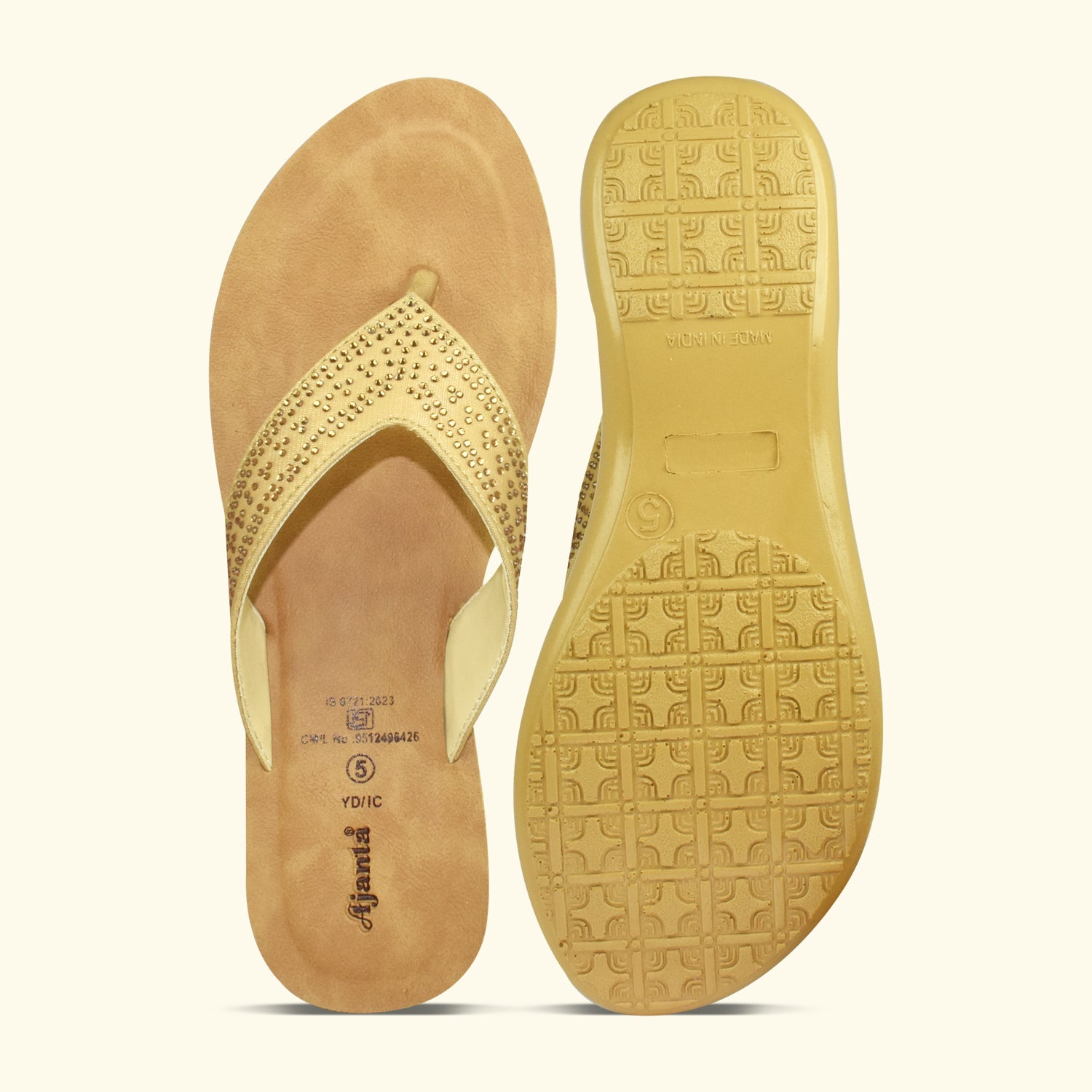 Ajanta Women's Flat Fashion Slip-on Slipper