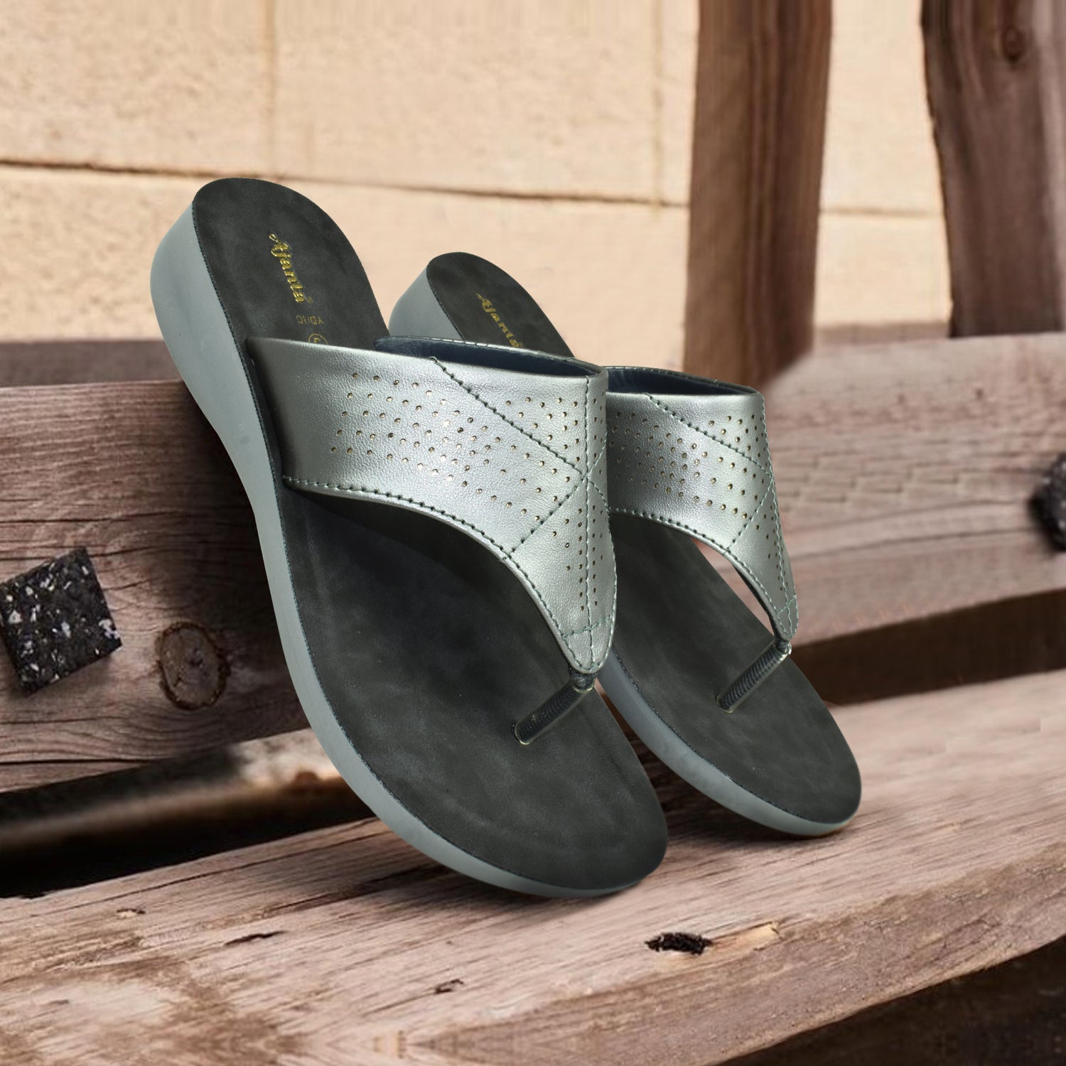 AJANTA Women Flat Sandals for Women| Casual Sandals| Comfortable Ladies Sandal EL1019