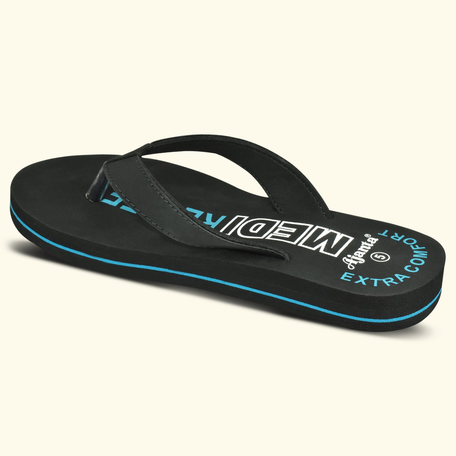 Ajanta Women’s Black Lightweight Slippers