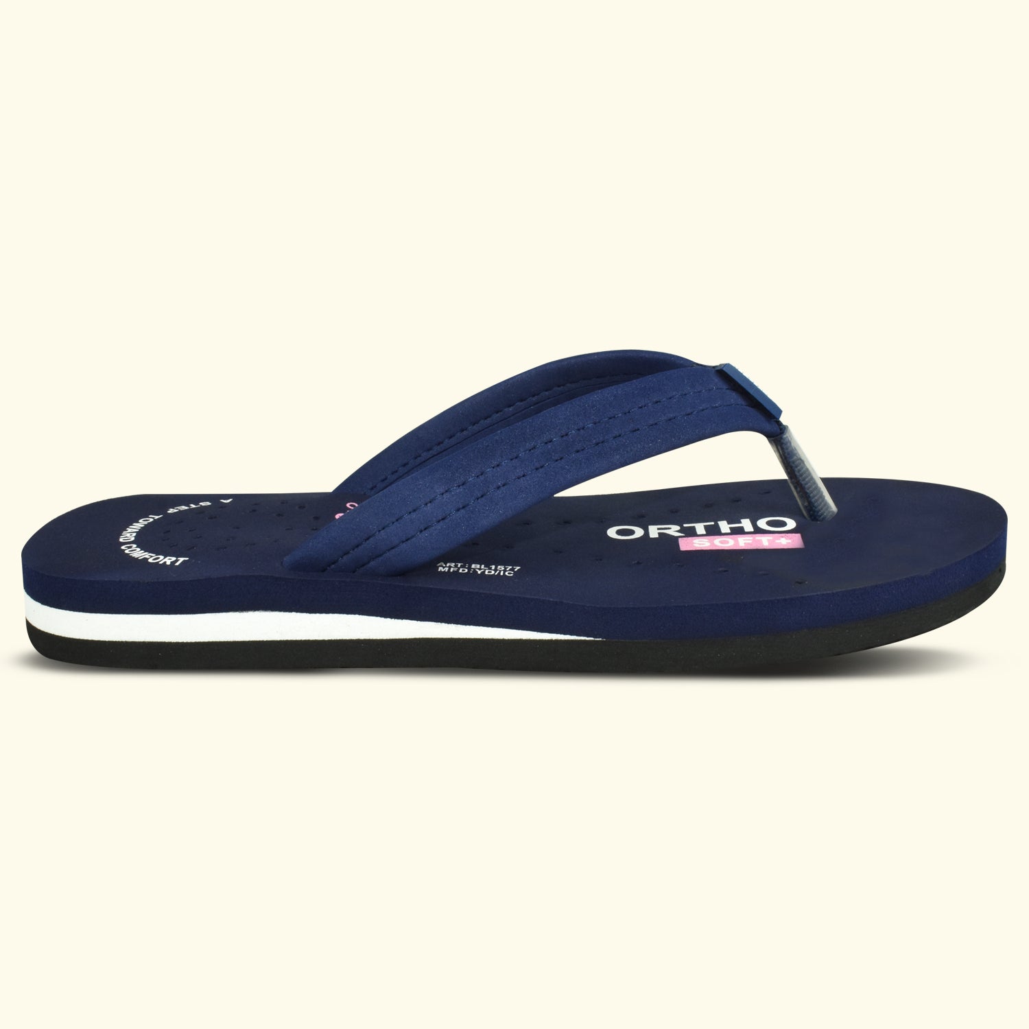 AJANTA Ortho +Women's Doctor Slippers | Orthopedic, Non-Slip, Lightweight, Comfortable Flats EL1036