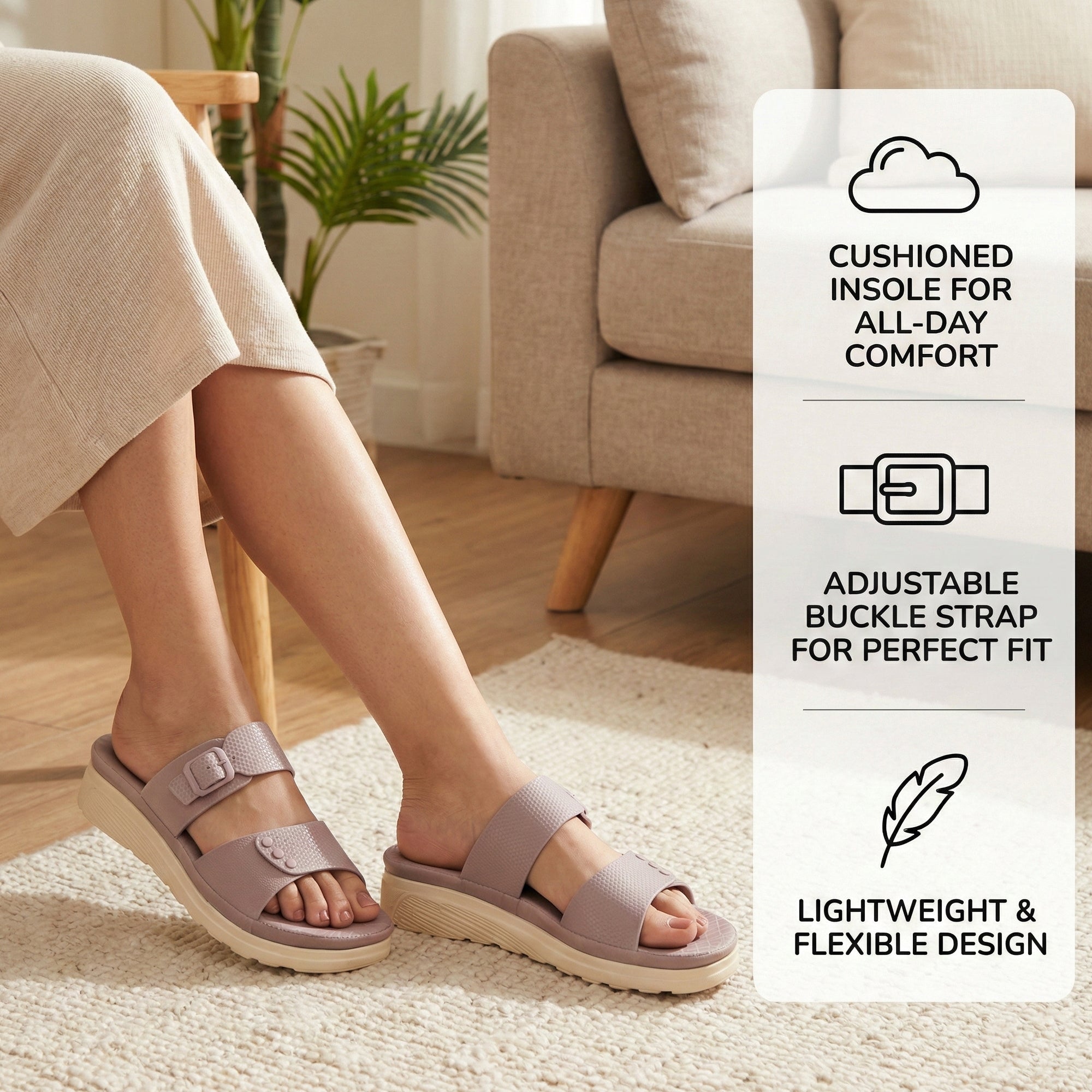 Ajanta Women’s Stylish Lightweight Sandals