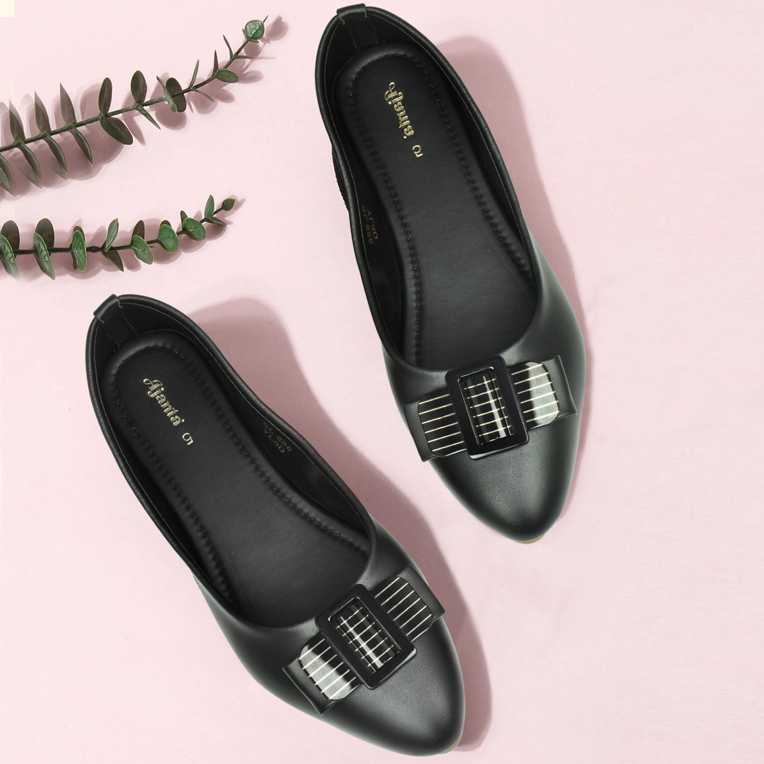 Ajanta Women Stylish Ethnic Slip on Comfortable Casual Flat Ballerina For Women