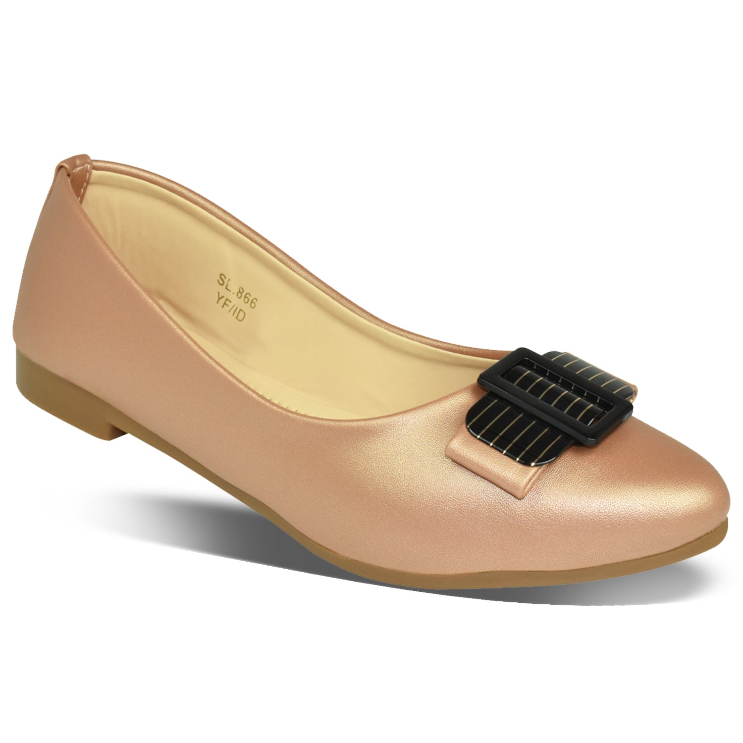 Ajanta Women's Gold Bellies | Elegant Synthetic Outer | Stylish & Comfortable Footwear for Daily and Party Wear Bellies EL5029