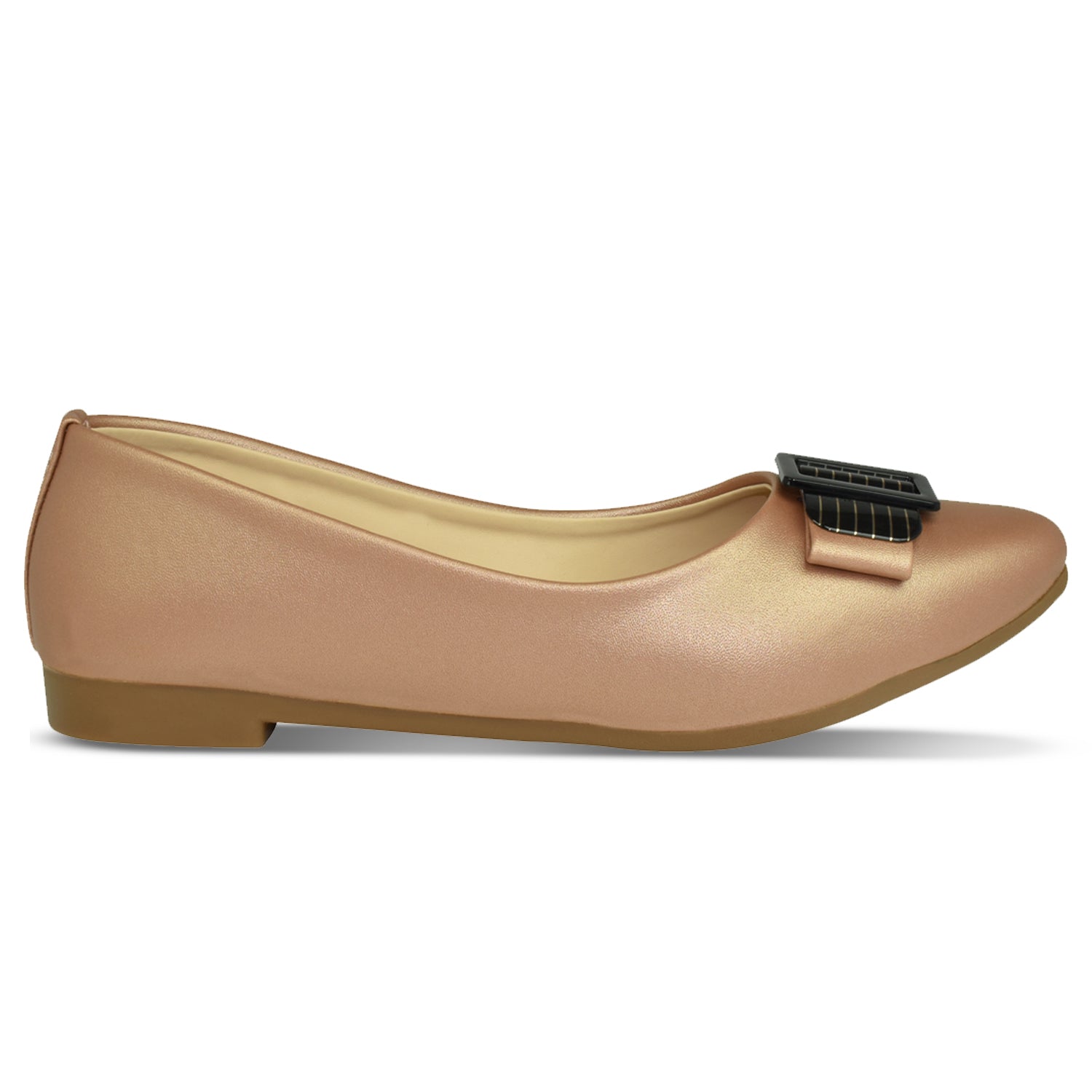 Ajanta Women's Gold Bellies | Elegant Synthetic Outer | Stylish & Comfortable Footwear for Daily and Party Wear Bellies EL5029