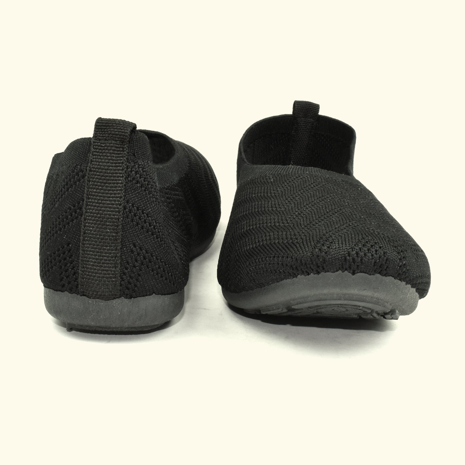 Ajanta Women's Black Bellies with Cushioned Comfort | Breathable Flynet Upper | Flexible PVC Sole | Stylish & Comfortable Bellies EL5031