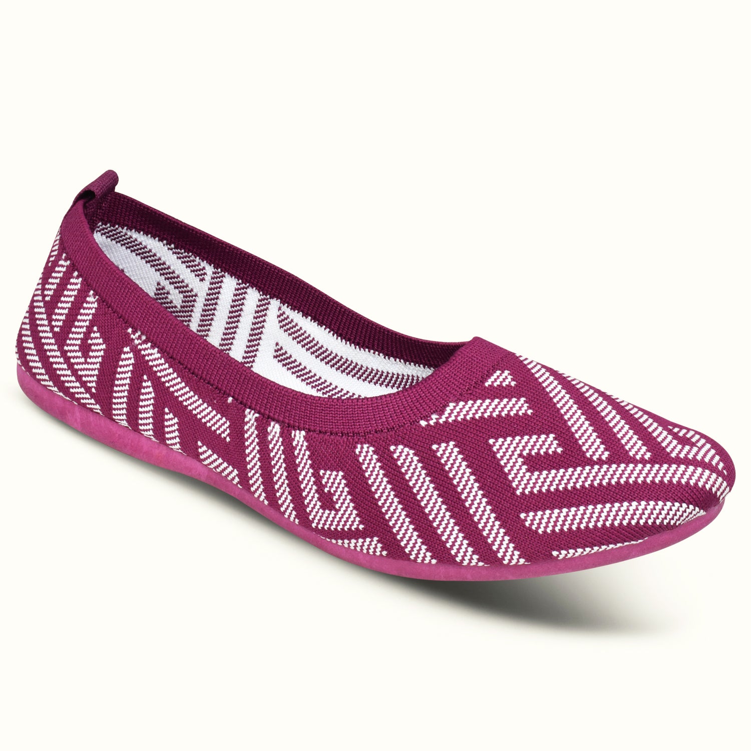 Ajanta Women's Pink Bellies | Flynet Upper | Cushioned Comfort | Durable PVC Sole | Comfortable Bellies EL5032