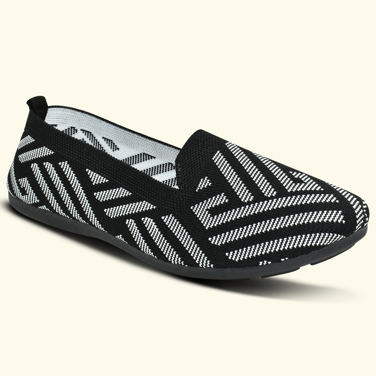 Ajanta Women's Black Bellies with Cushioned Comfort | Breathable Flynet Upper | Durable PVC Sole | Elegant Daily Wear Bellies EL5033