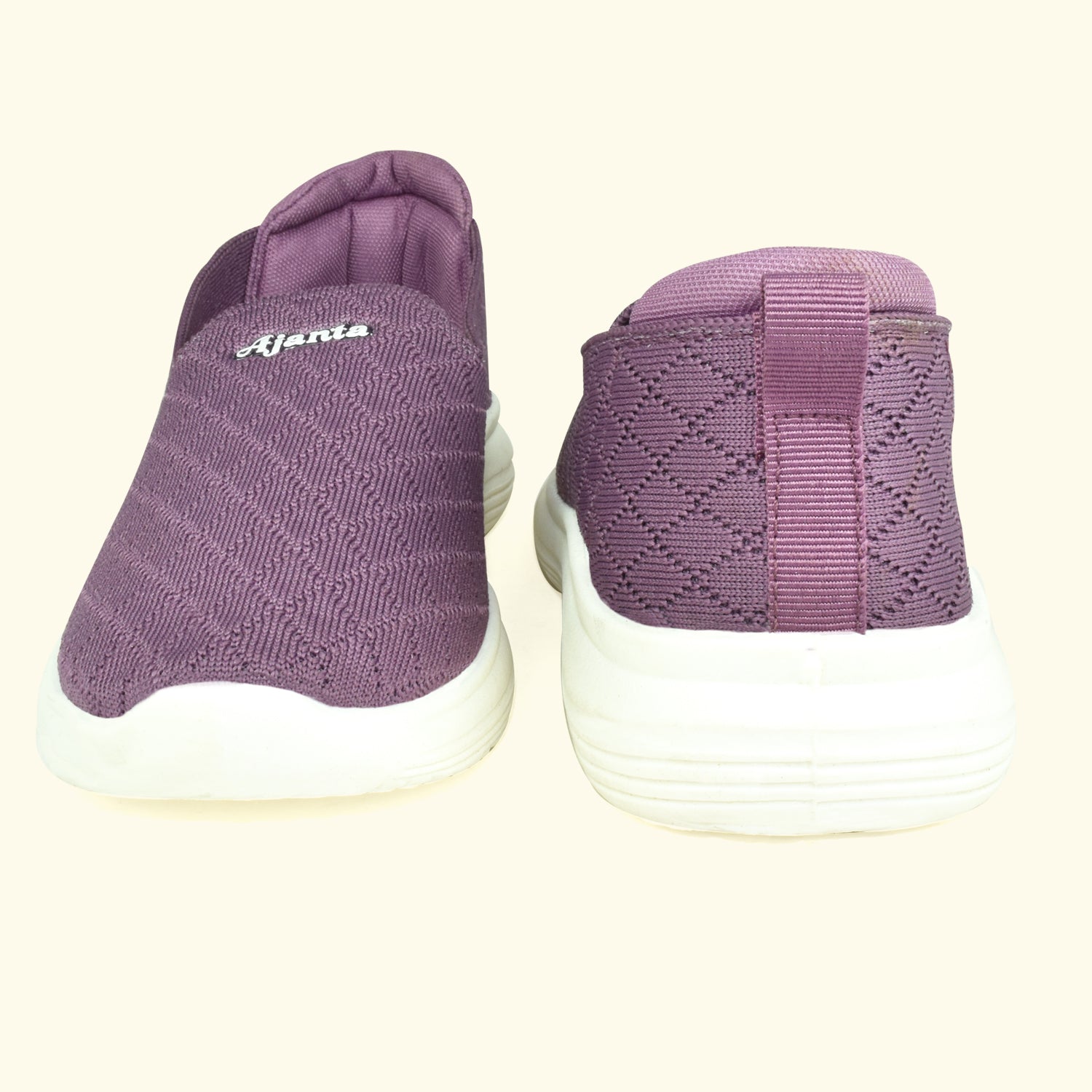 Ajanta Women's Purple Slip-On Casual Shoes | Breathable Flyknit Upper | Flexible PVC Sole | Lightweight shoes EL5037