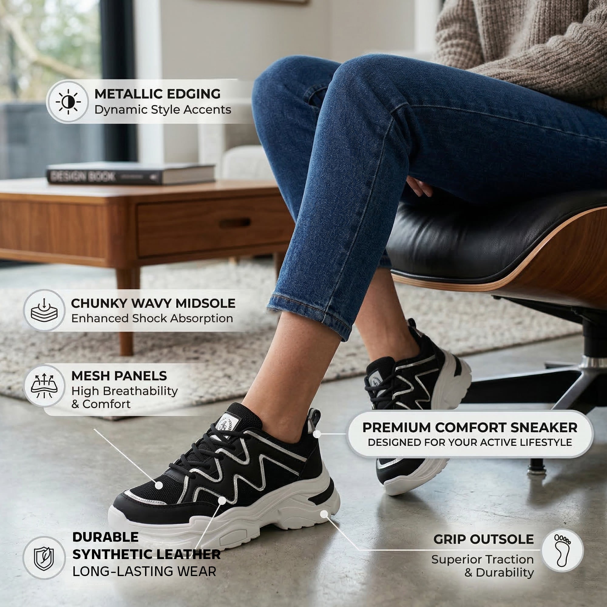 Ajanta Women's Stylish Sneakers