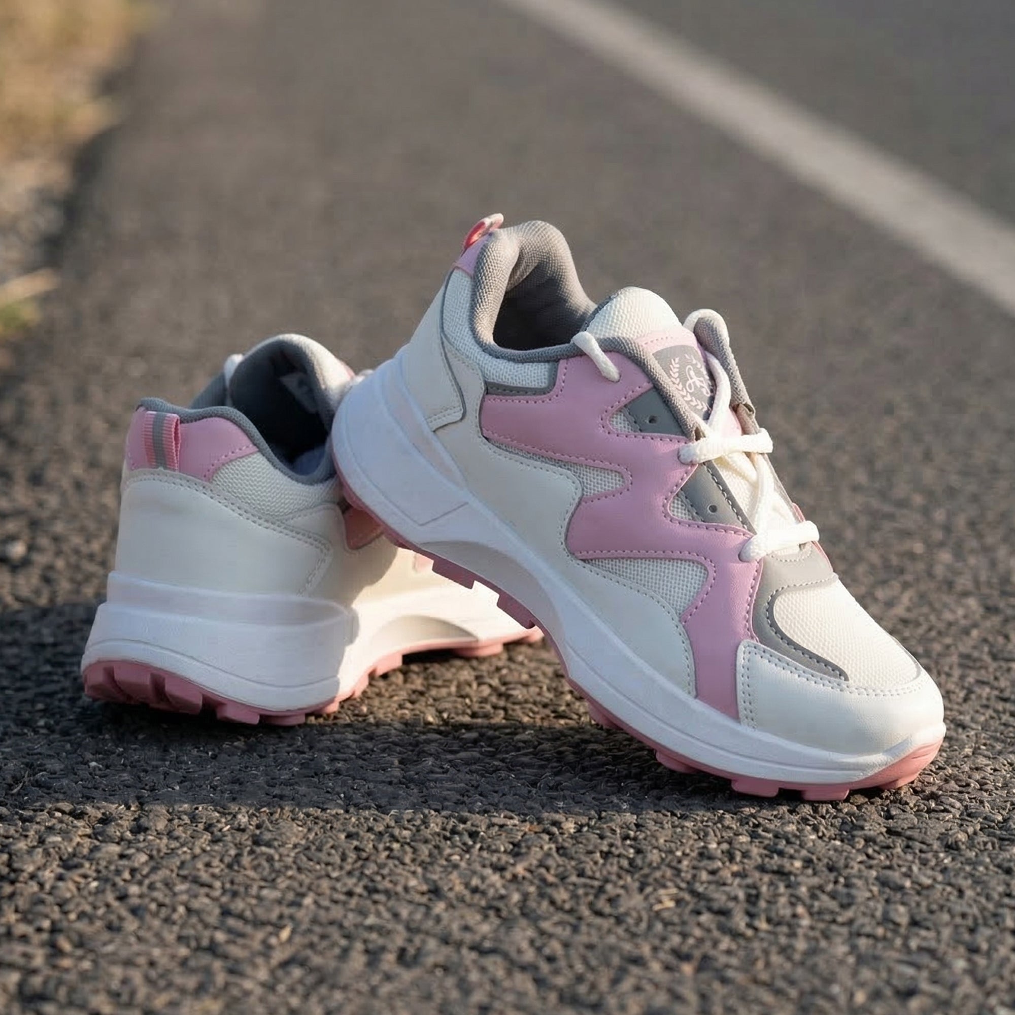 Ajanta Women’s Pink Lightning Chunky Sneakers