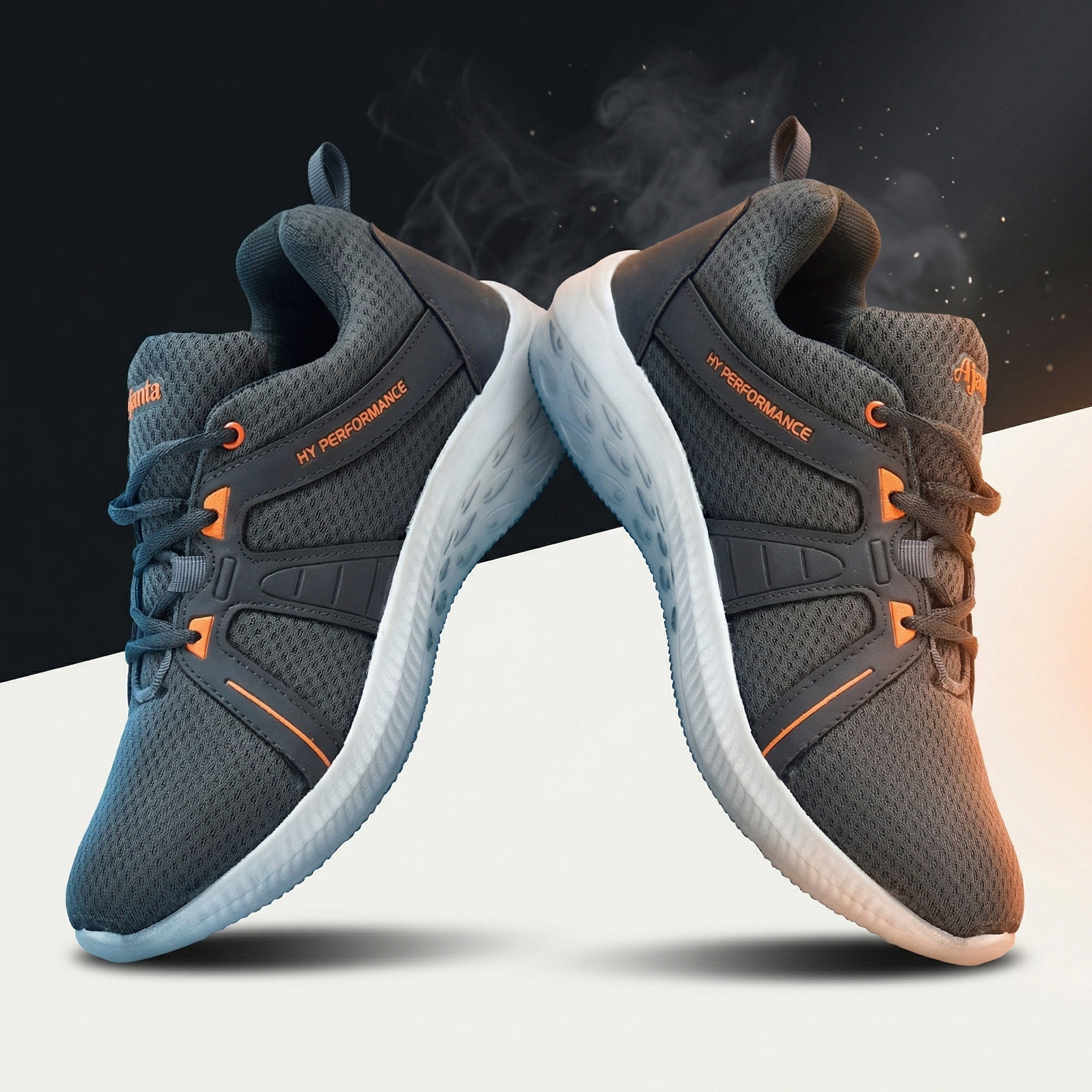 Ajanta Men’s Grey Walking Shoes