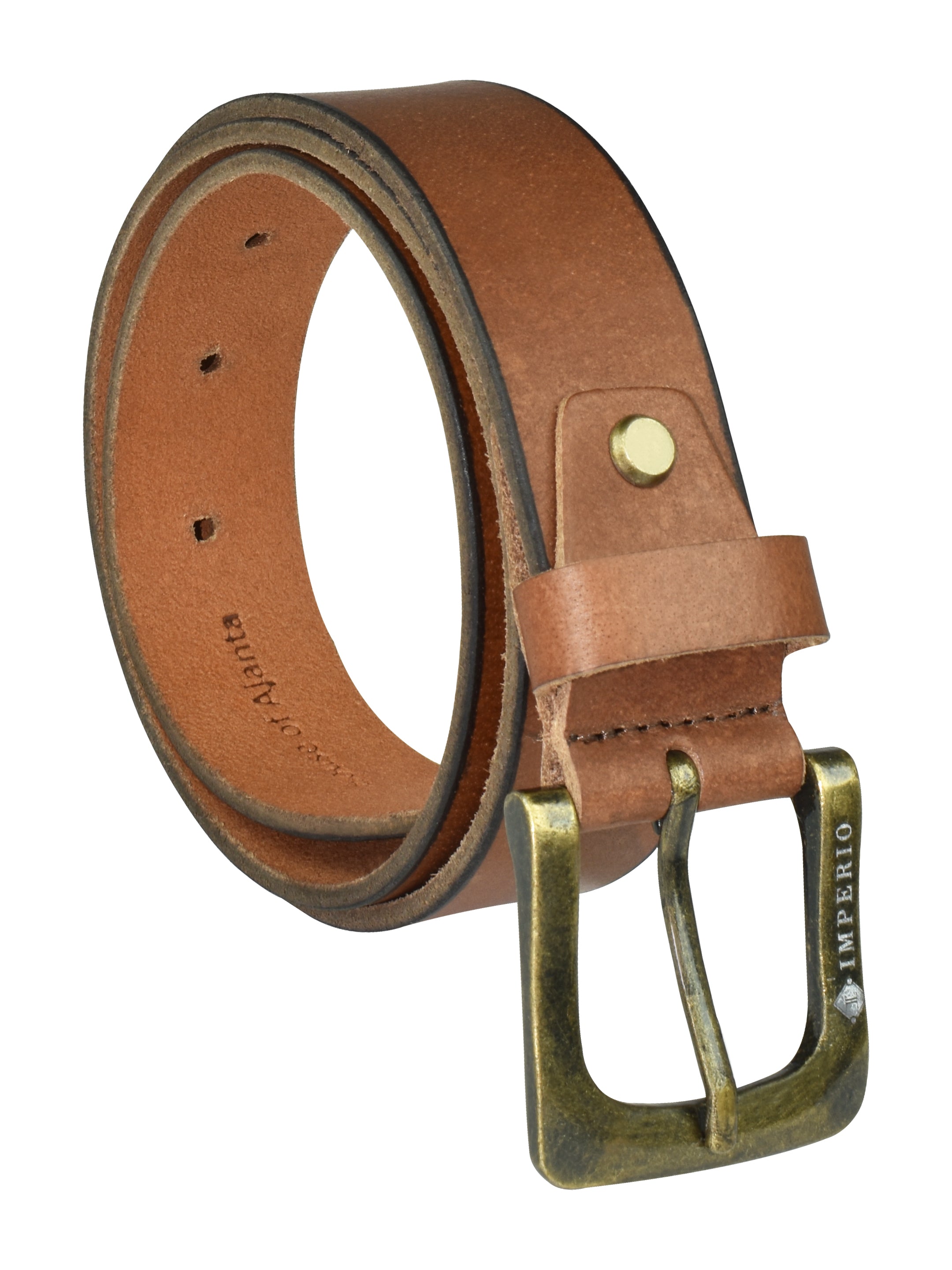 Imperio Genuine Leather Brown Belt for Men โ Classic Formal & Casual Waist Belt
