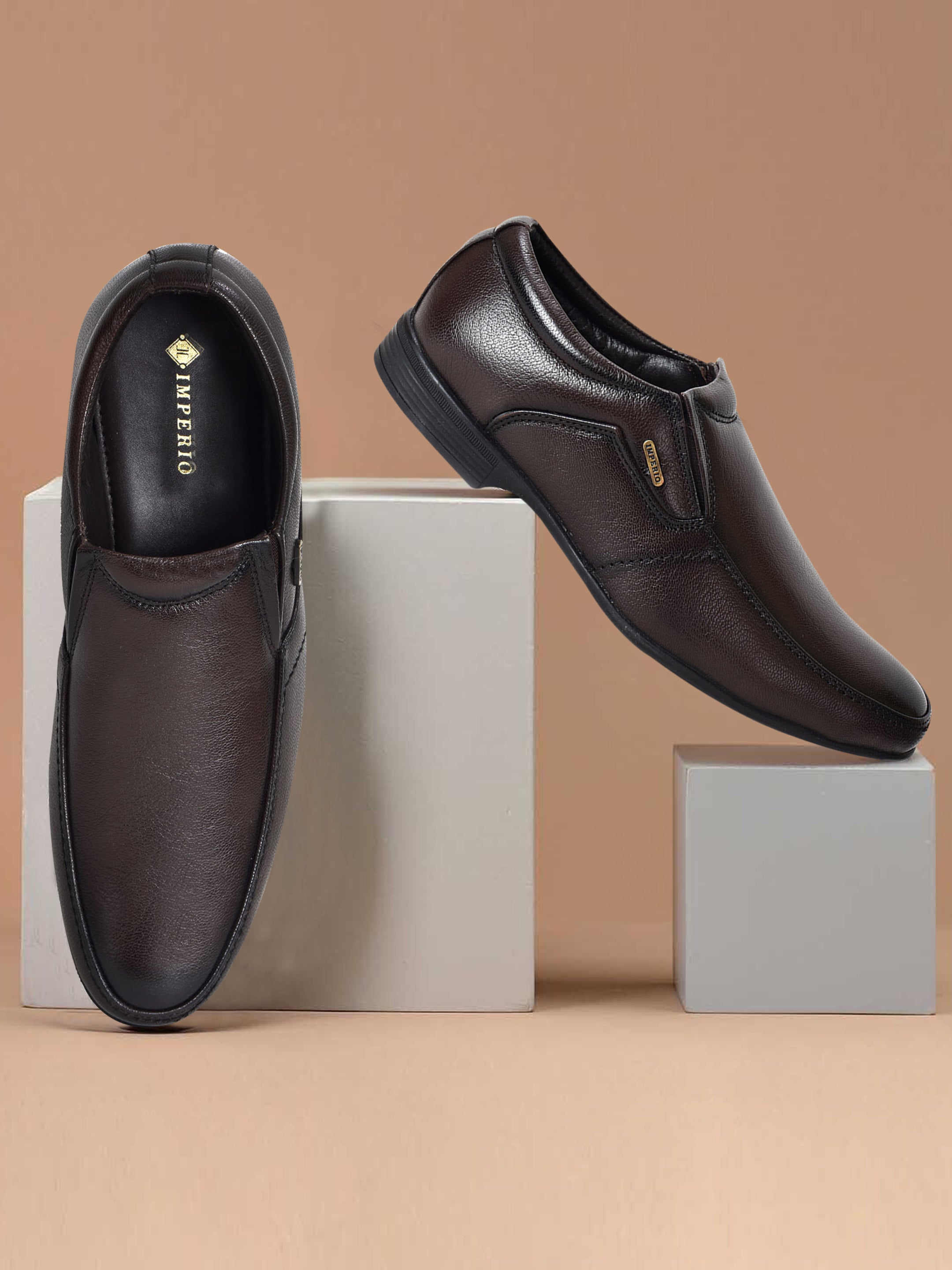 Imperio Brown Genuine Leather Formal for Men