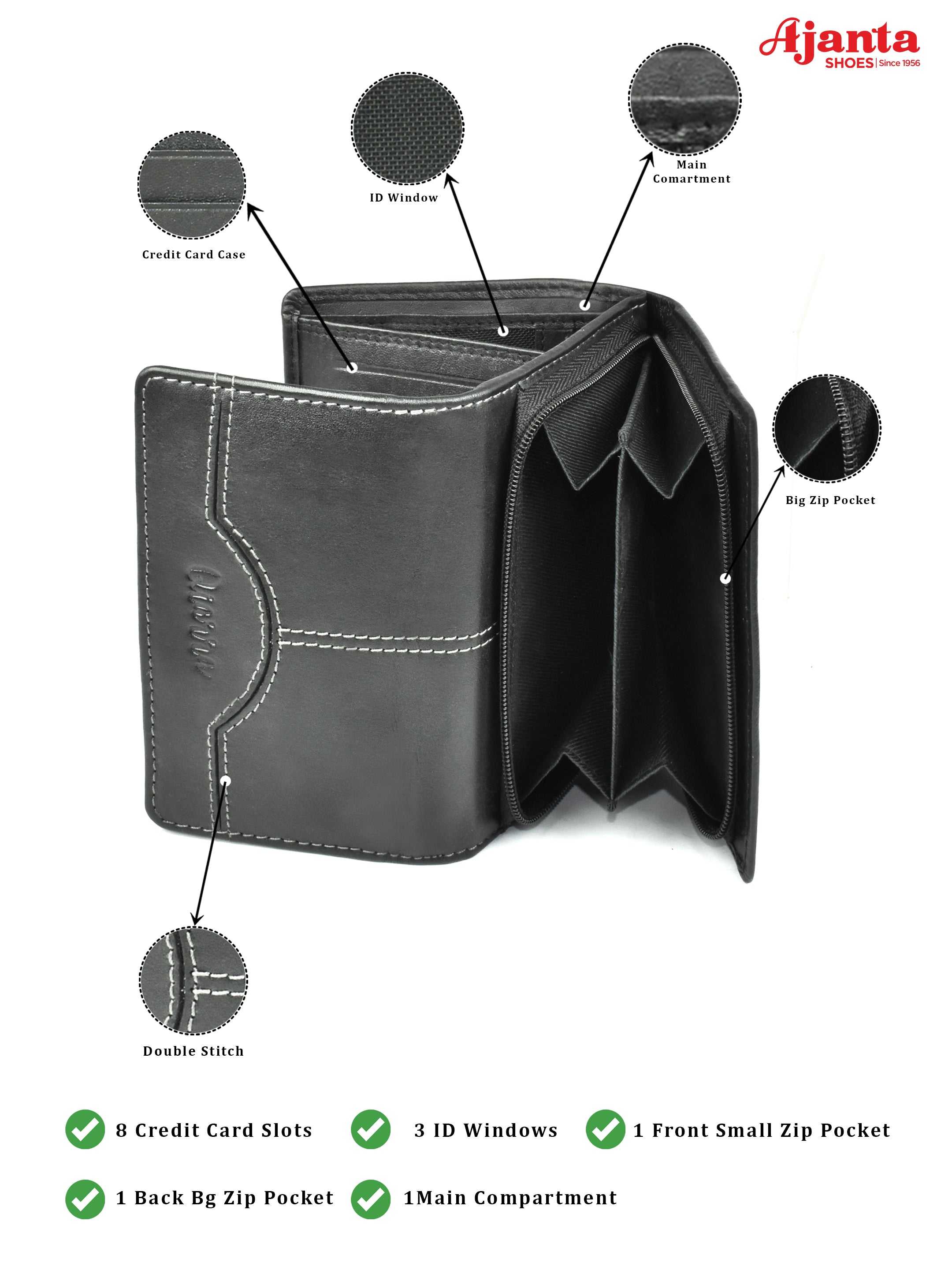 Ajanta Women’s Leather Hand Wallet