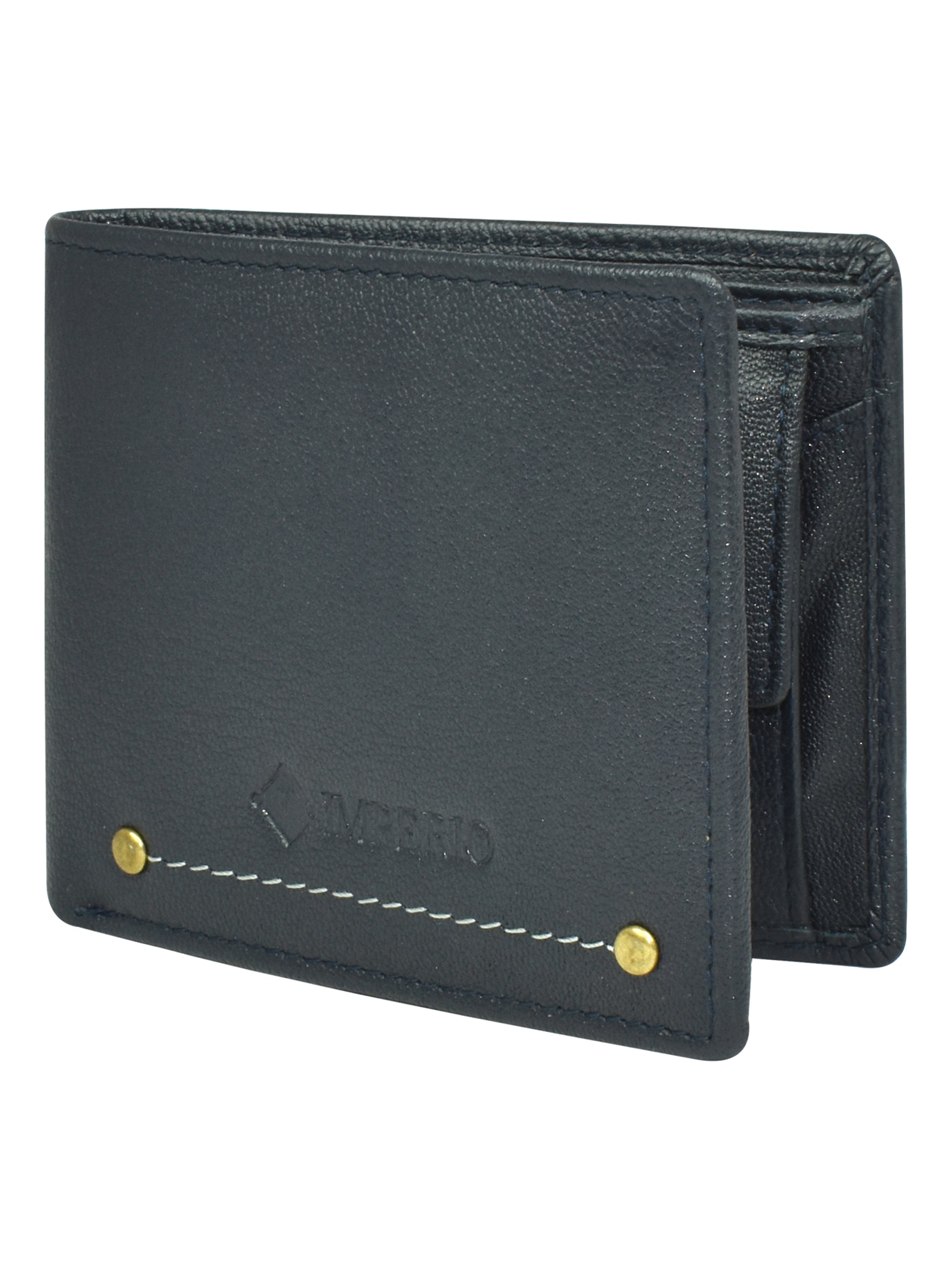 Ajanta Leather Wallet for Men Slim Bi-Fold with 3 Card Slots