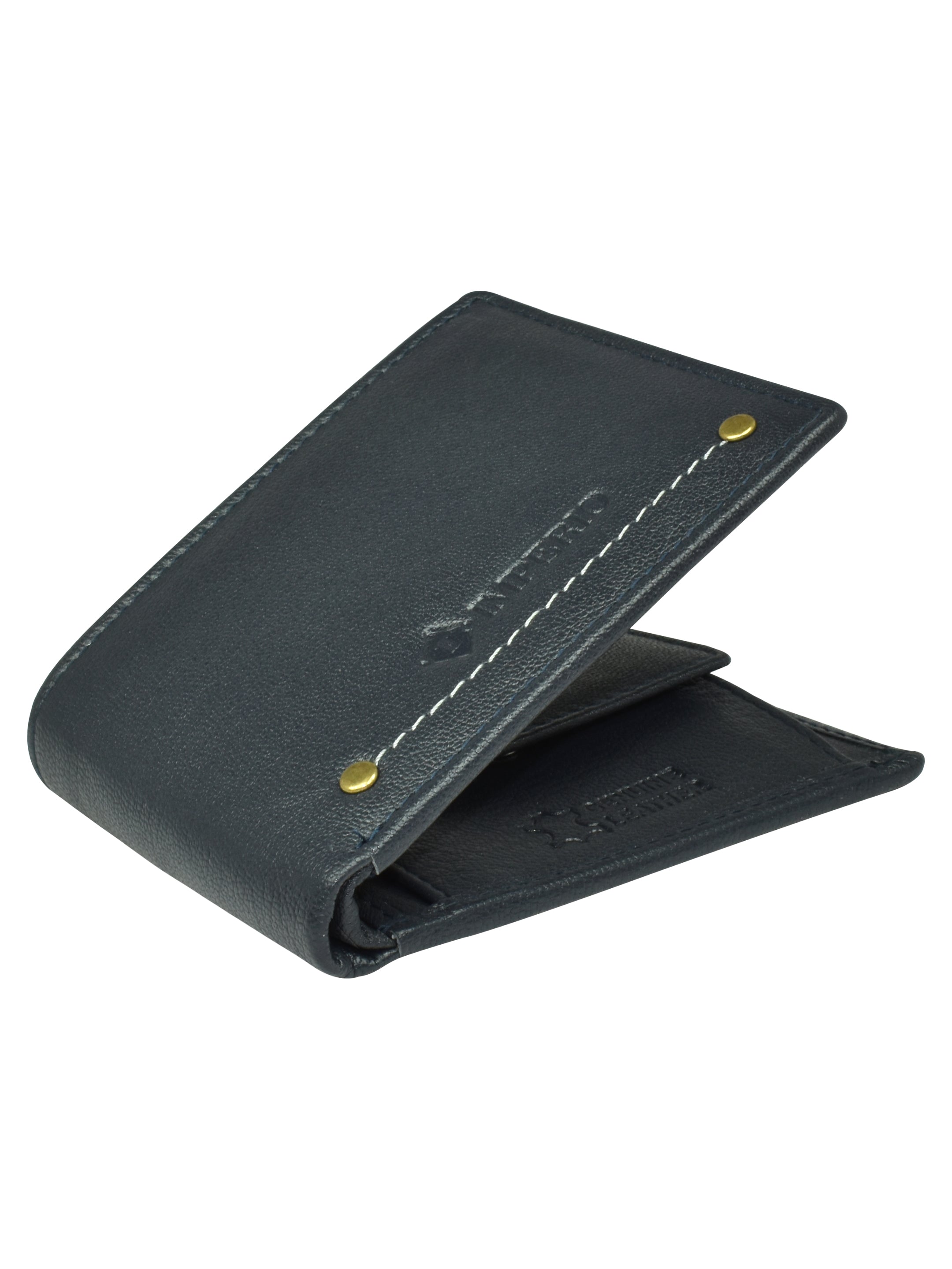 Ajanta Leather Wallet for Men Slim Bi-Fold with 3 Card Slots