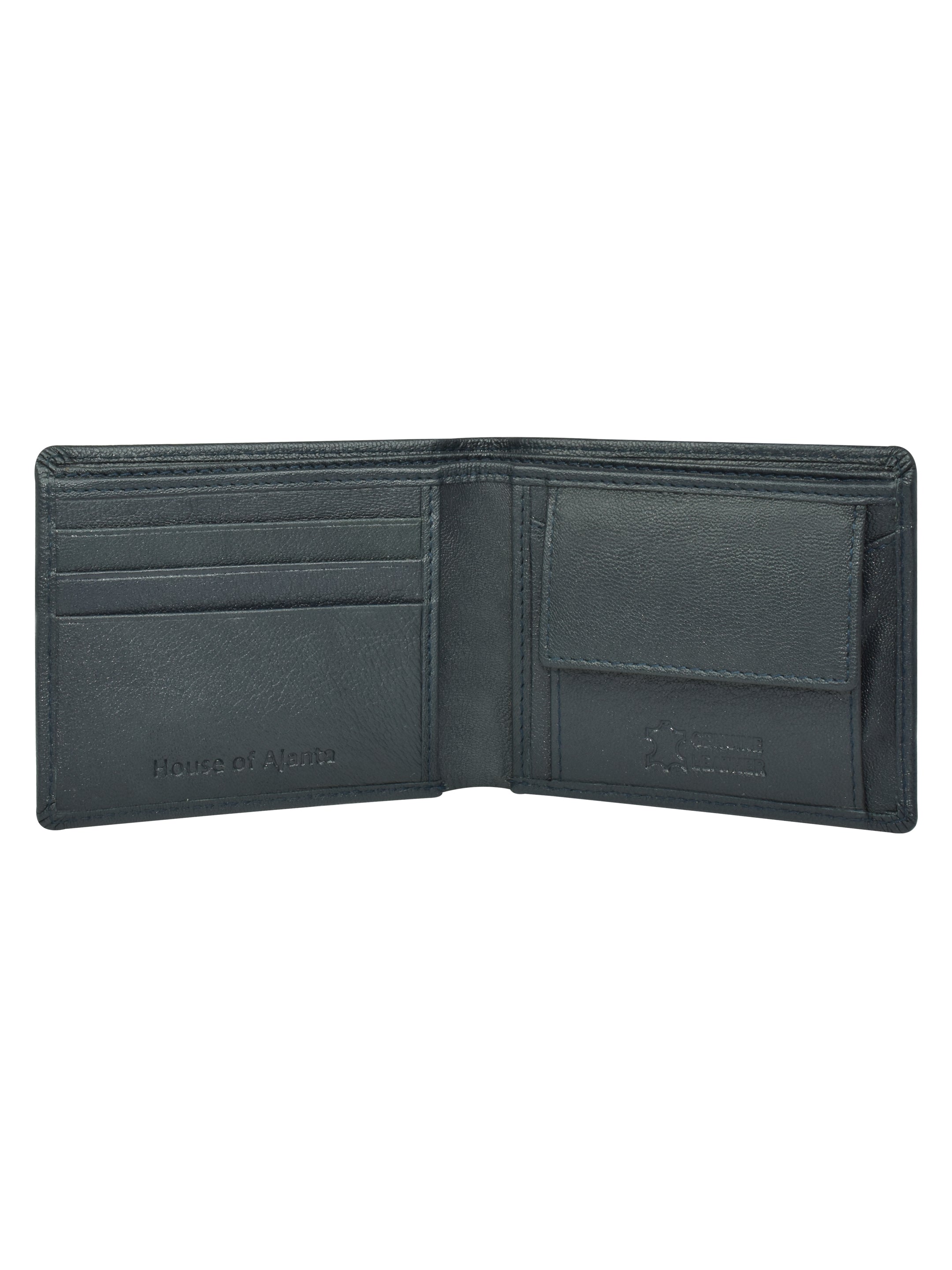 Ajanta Leather Wallet for Men Slim Bi-Fold with 3 Card Slots