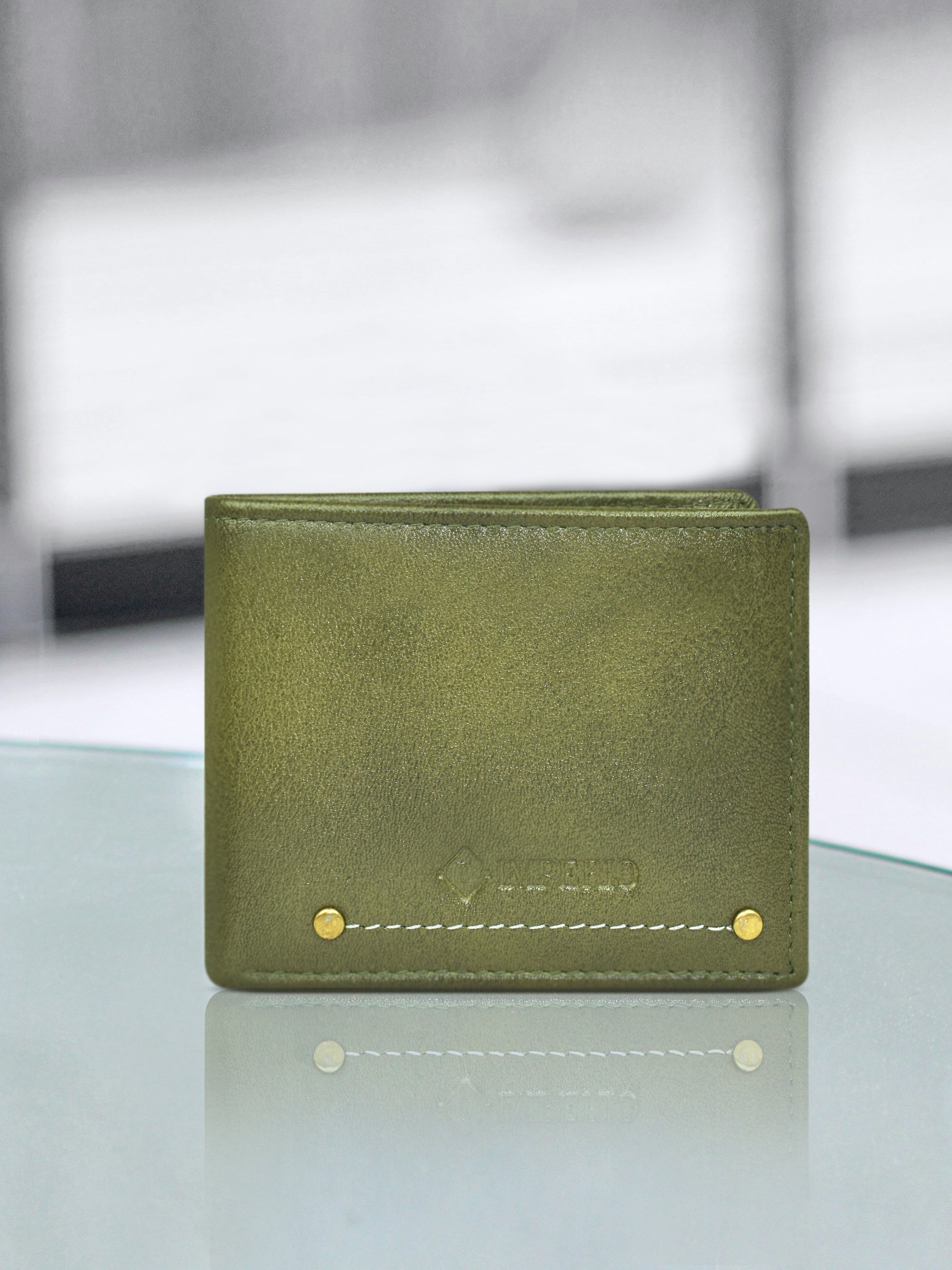 Ajanta Leather Wallet for Men Slim Bi-Fold with 3 Card Slots