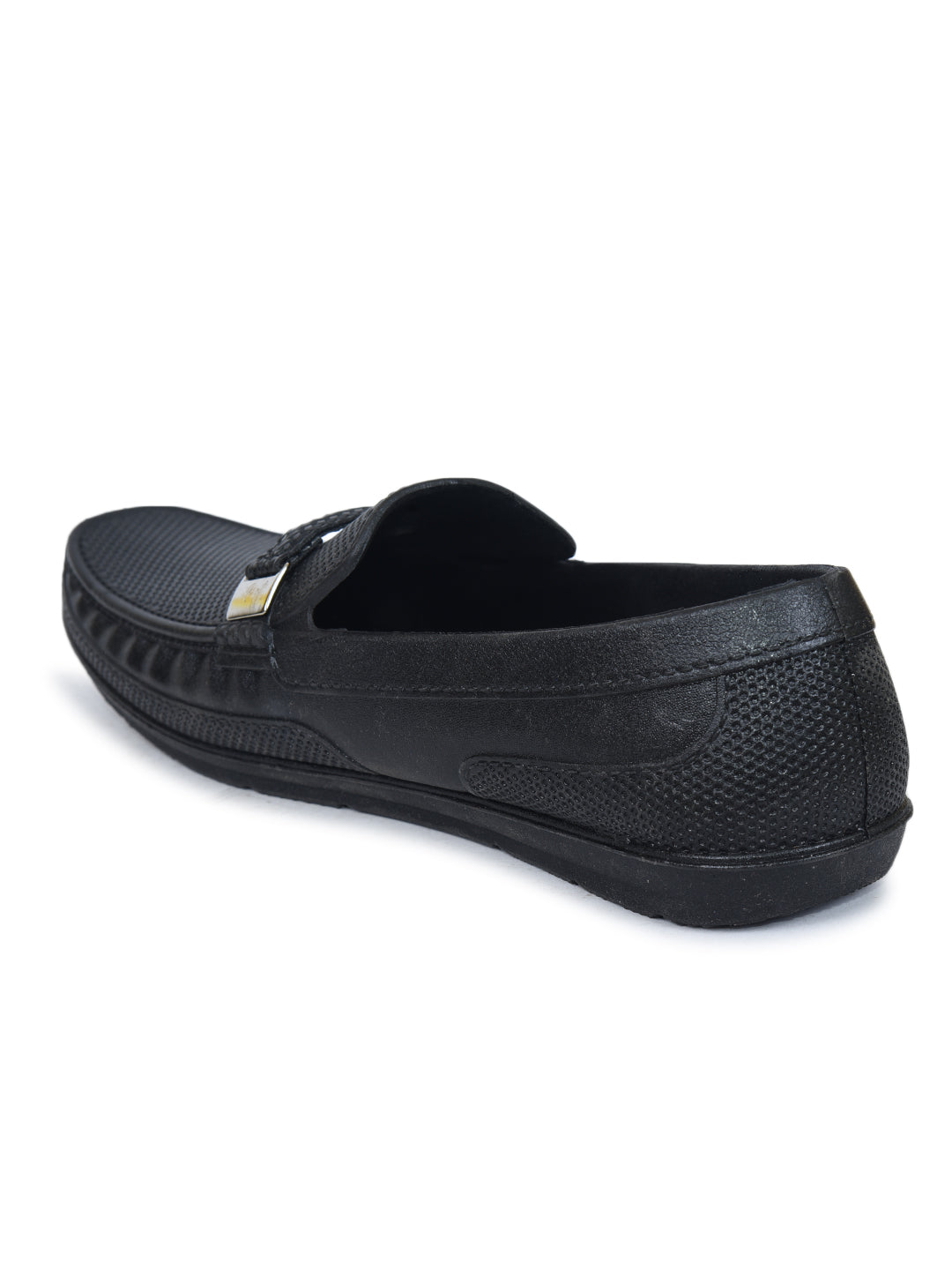 Ajanta Men’s Classic PVC Loafer with Textured Finish & Anti-Slip Flexible Sole