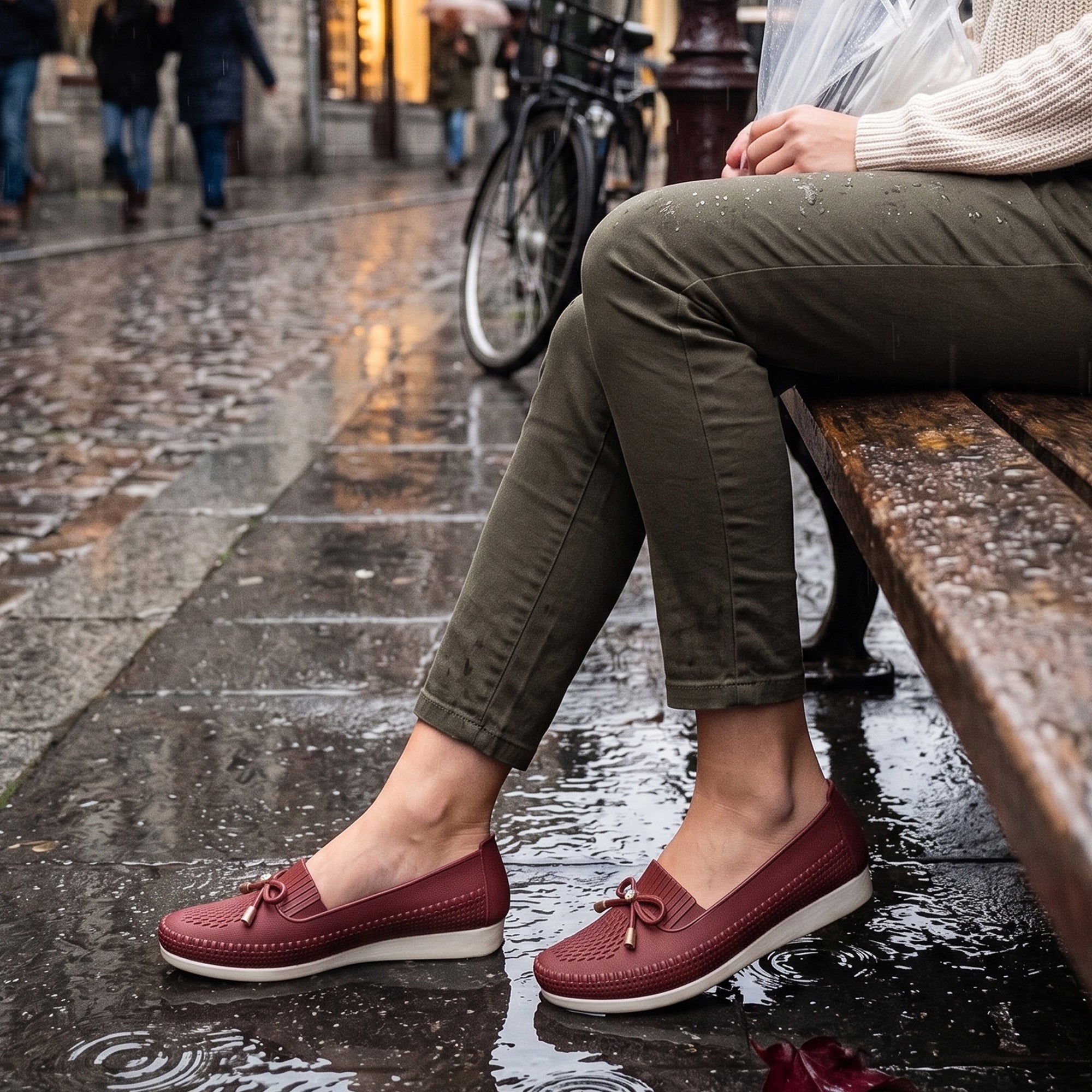 AJANTA Women Maroon Belly Shoes | Comfortable Slip-On Ballerina Flats for Women | Soft Cushioned Casual & Office Wear Shoes | Lightweight Closed Toe Daily Walking Fashion Footwear | Ladies Travel Loafers Footwear