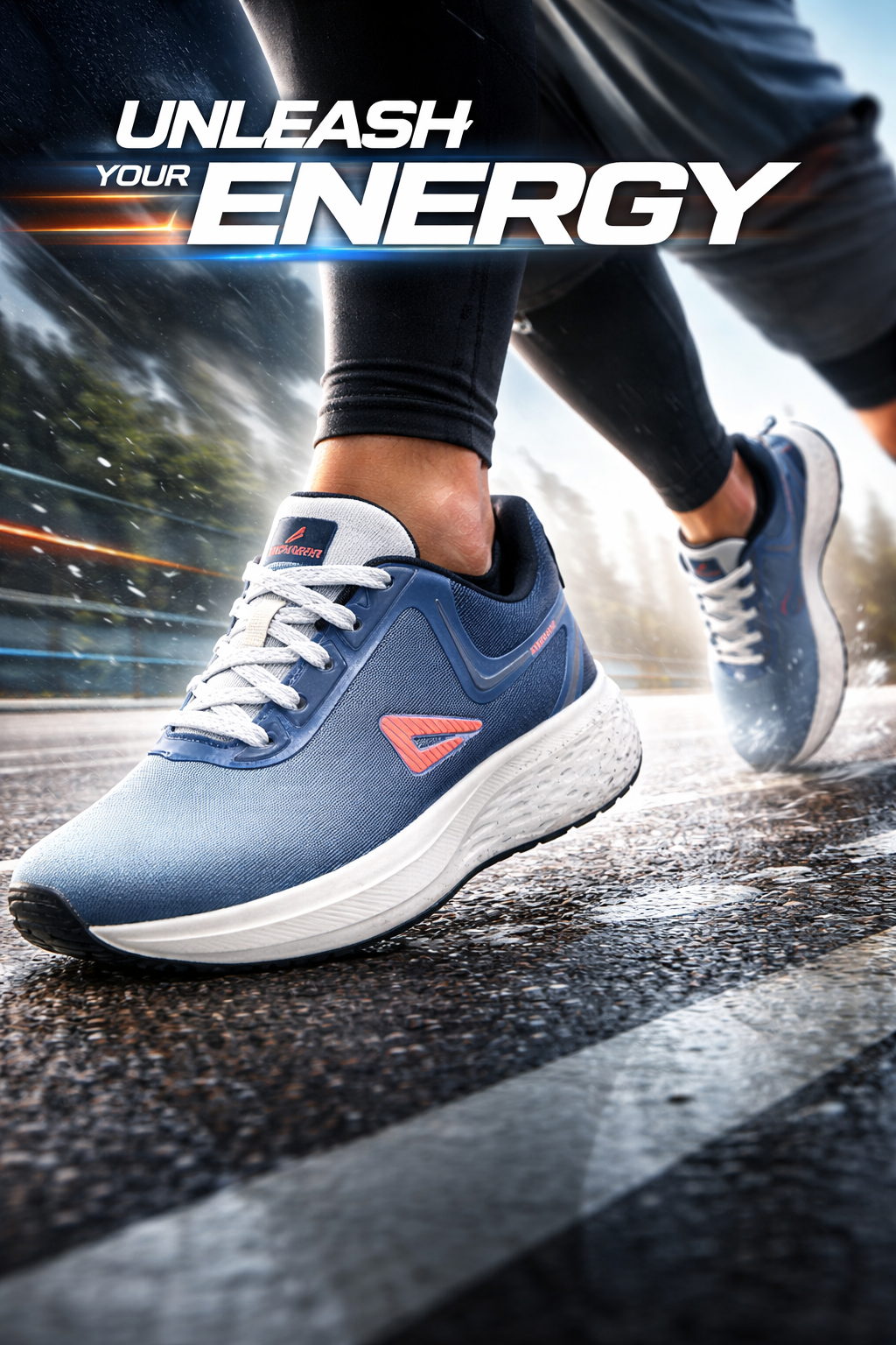 Impakto by Ajanta Men’s Blue Walking Shoes